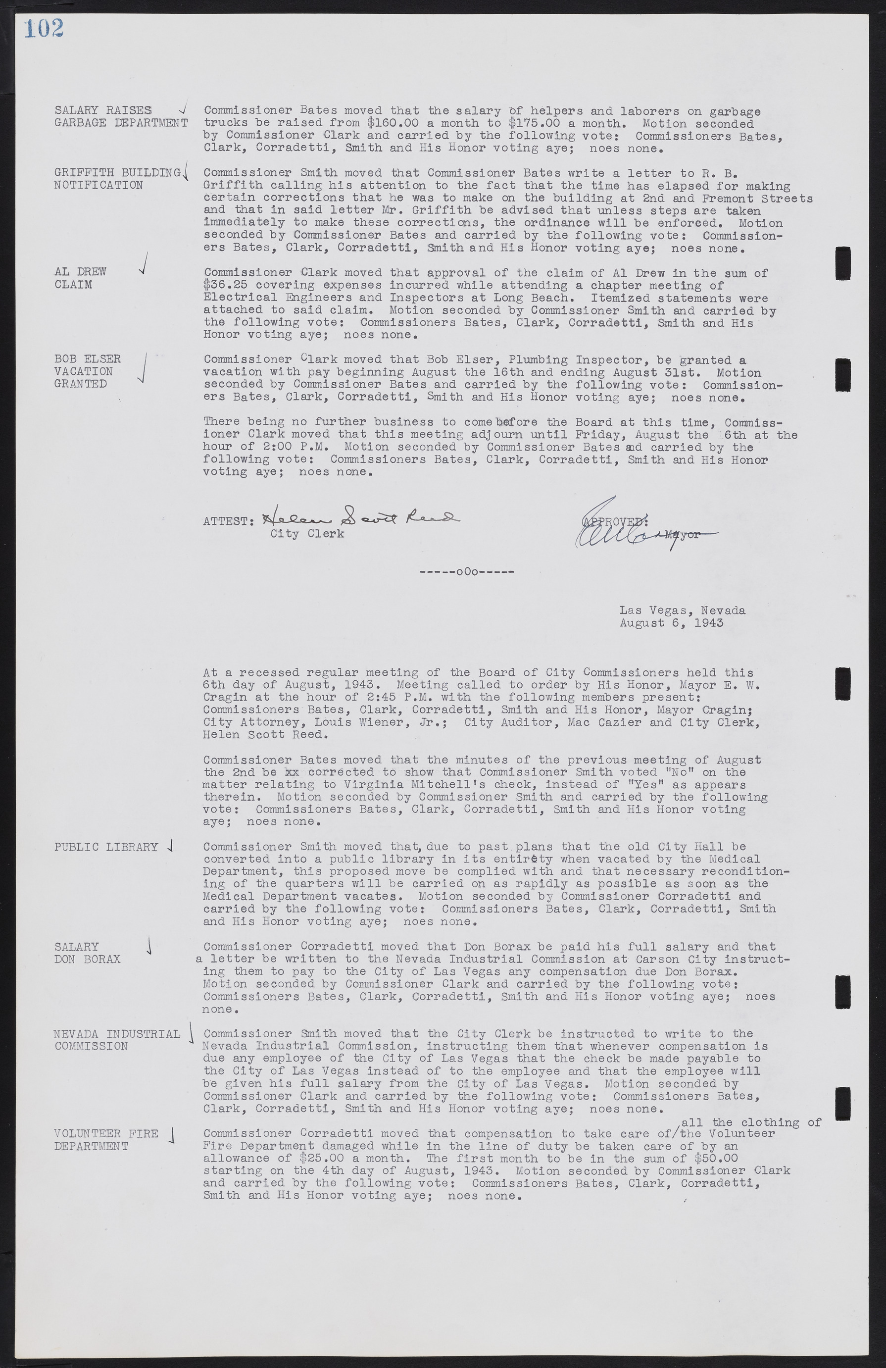 Las Vegas City Commission Minutes, August 11, 1942 to December 30, 1946, lvc000005-116