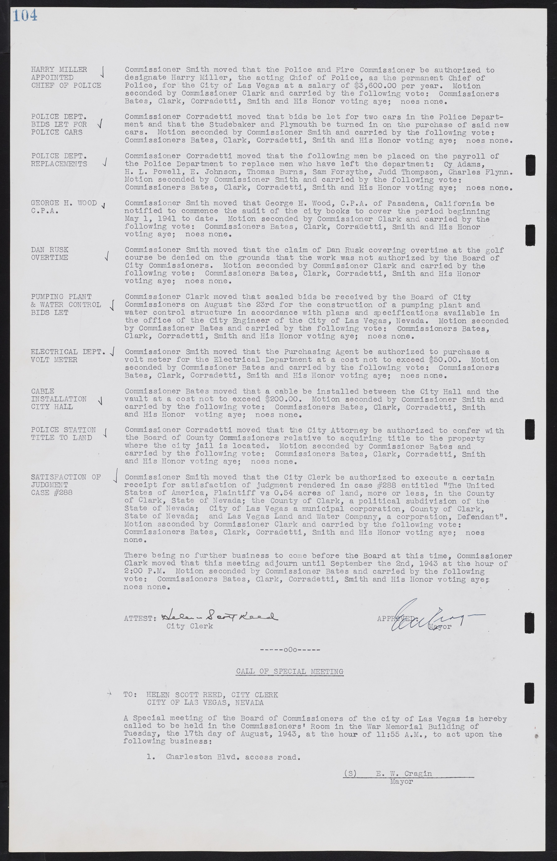 Las Vegas City Commission Minutes, August 11, 1942 to December 30, 1946, lvc000005-118