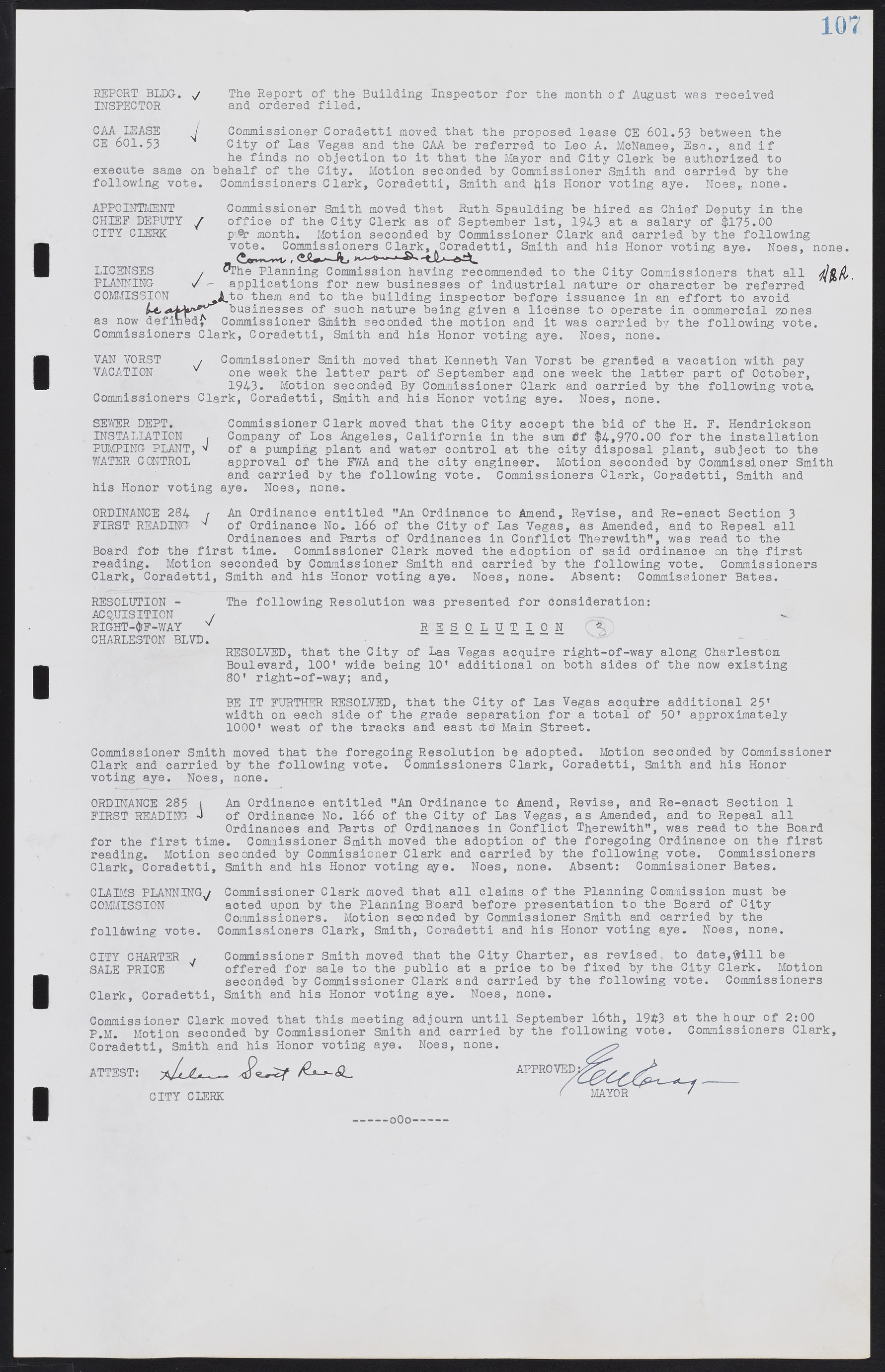 Las Vegas City Commission Minutes, August 11, 1942 to December 30, 1946, lvc000005-121