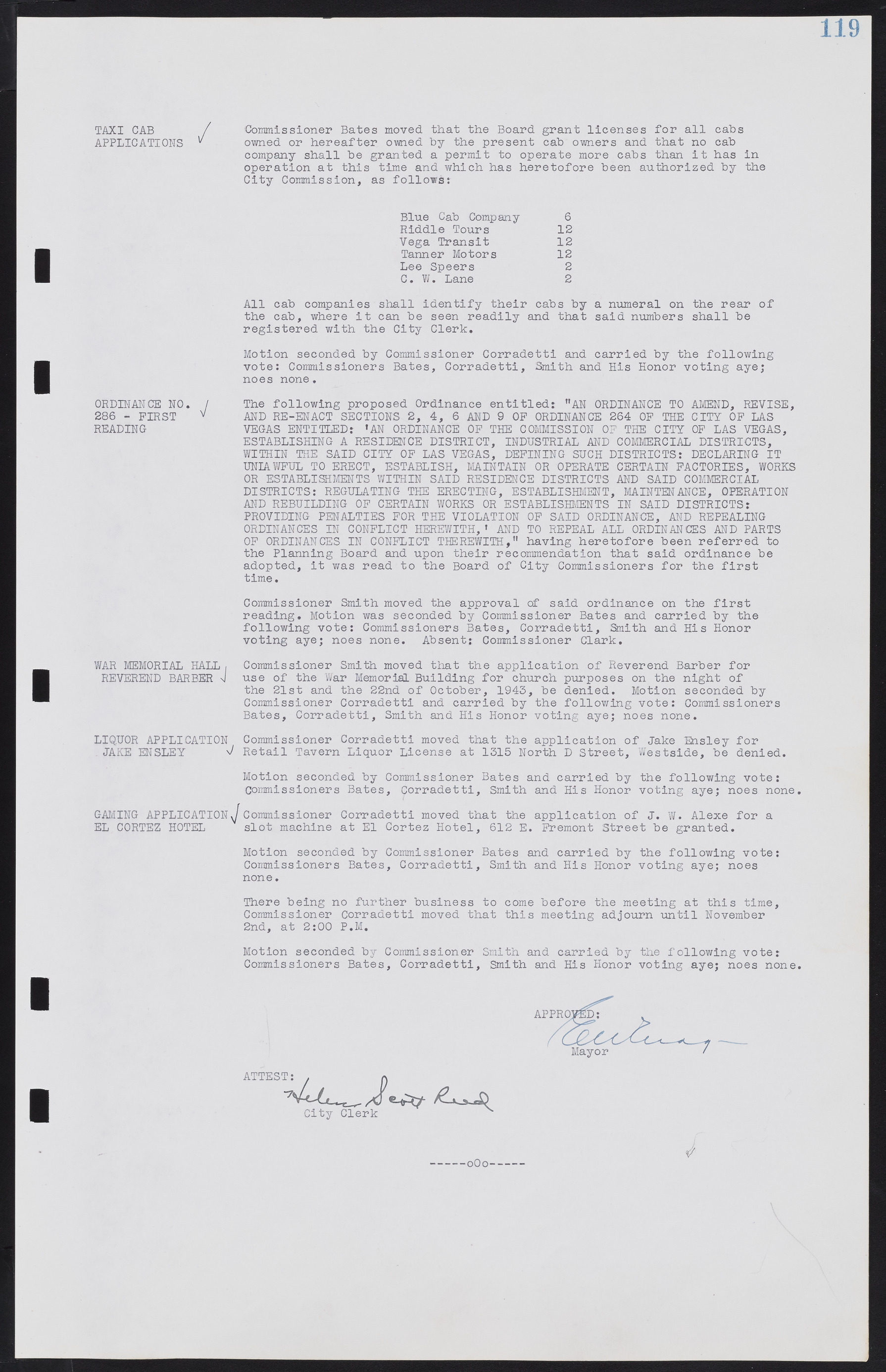 Las Vegas City Commission Minutes, August 11, 1942 to December 30, 1946, lvc000005-133