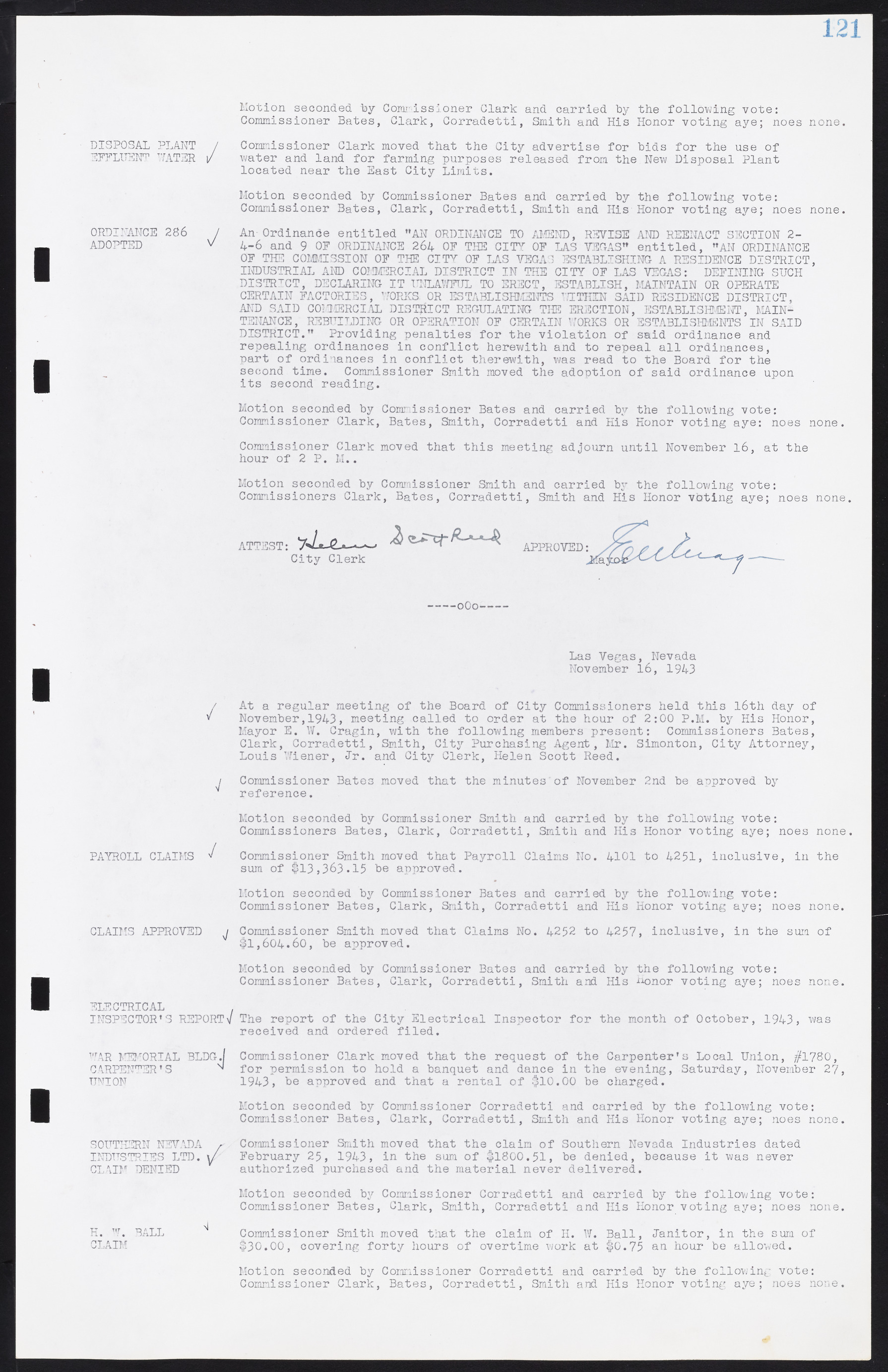 Las Vegas City Commission Minutes, August 11, 1942 to December 30, 1946, lvc000005-135