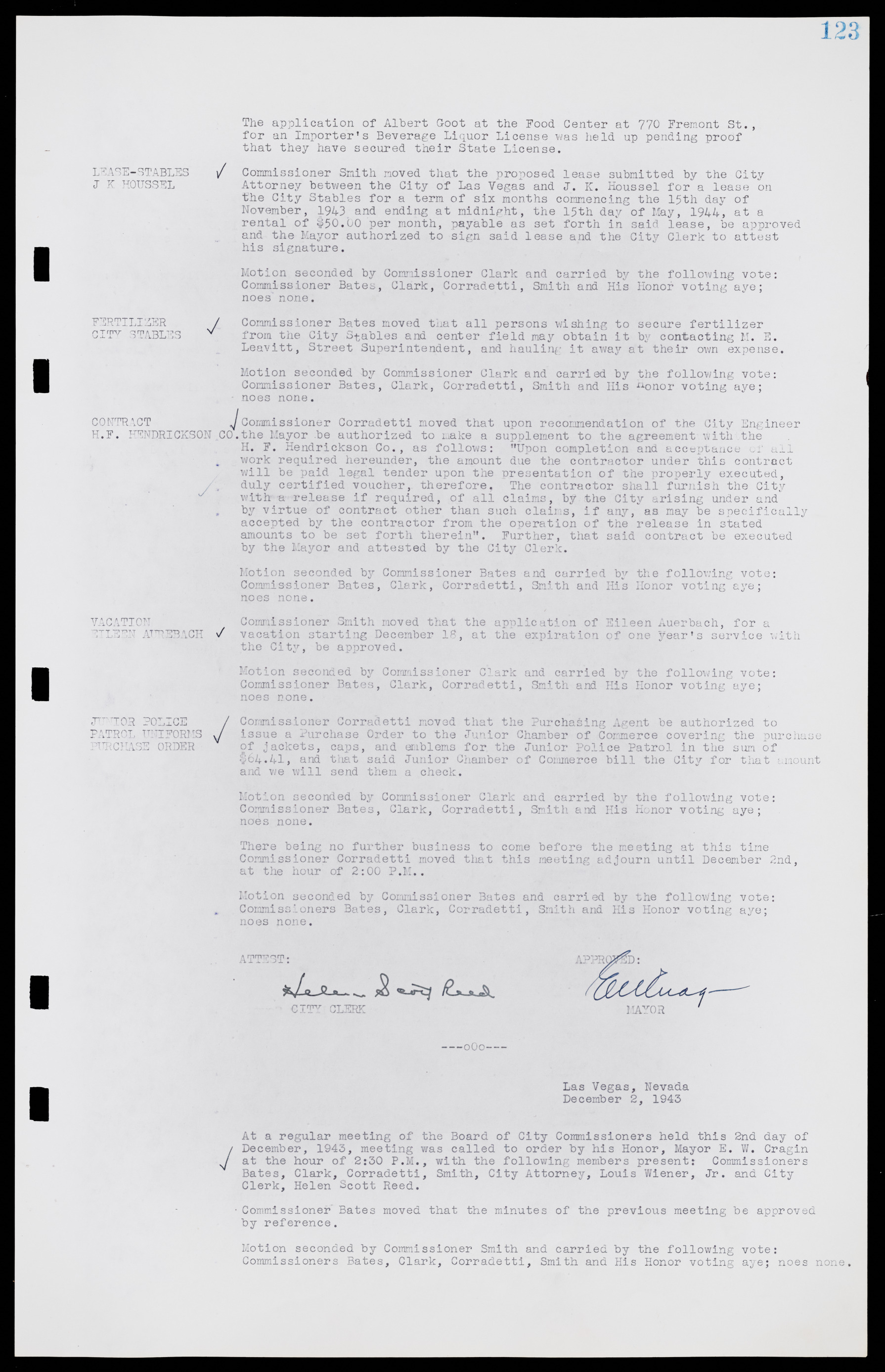 Las Vegas City Commission Minutes, August 11, 1942 to December 30, 1946, lvc000005-137
