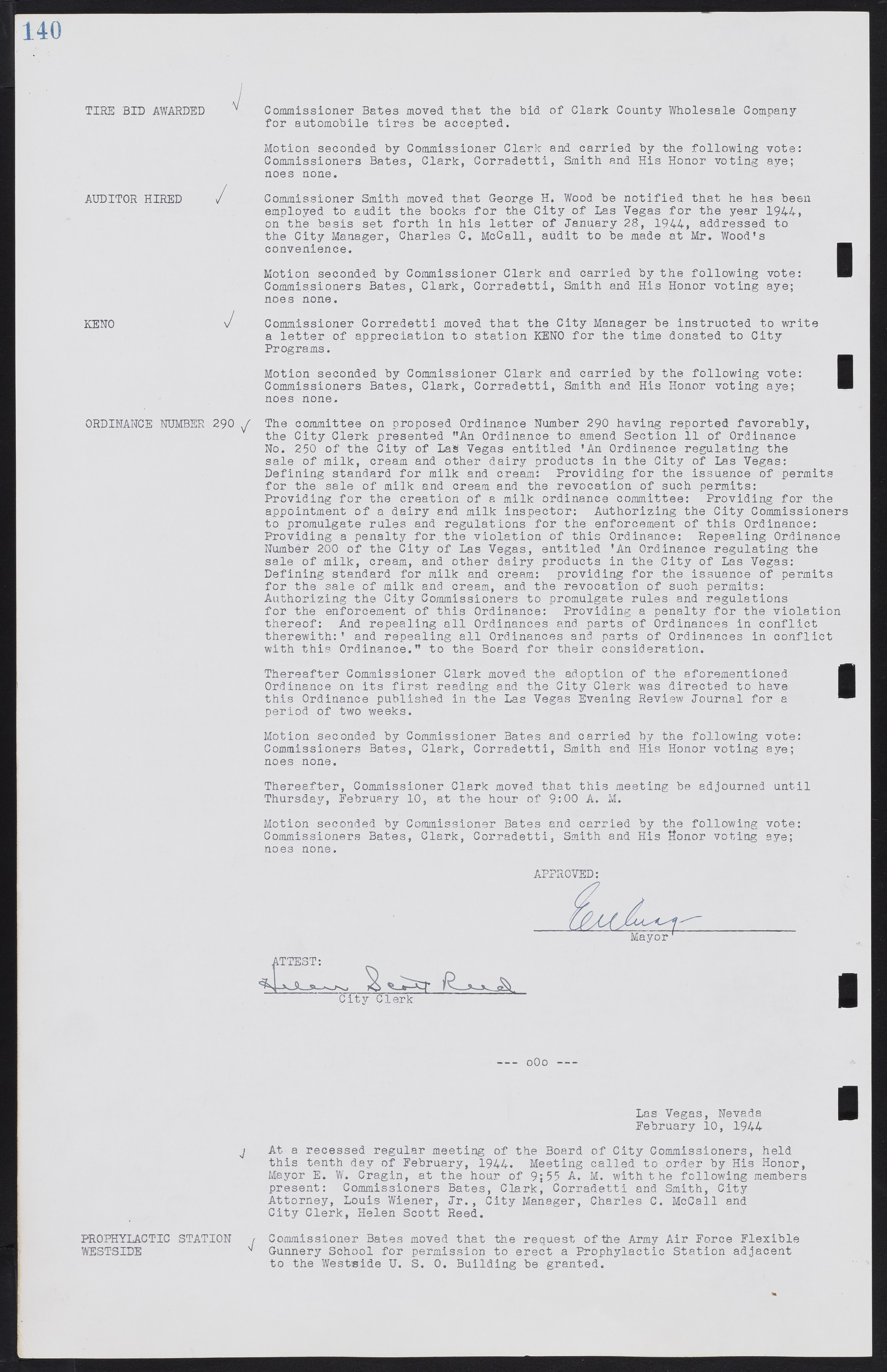 Las Vegas City Commission Minutes, August 11, 1942 to December 30, 1946, lvc000005-157