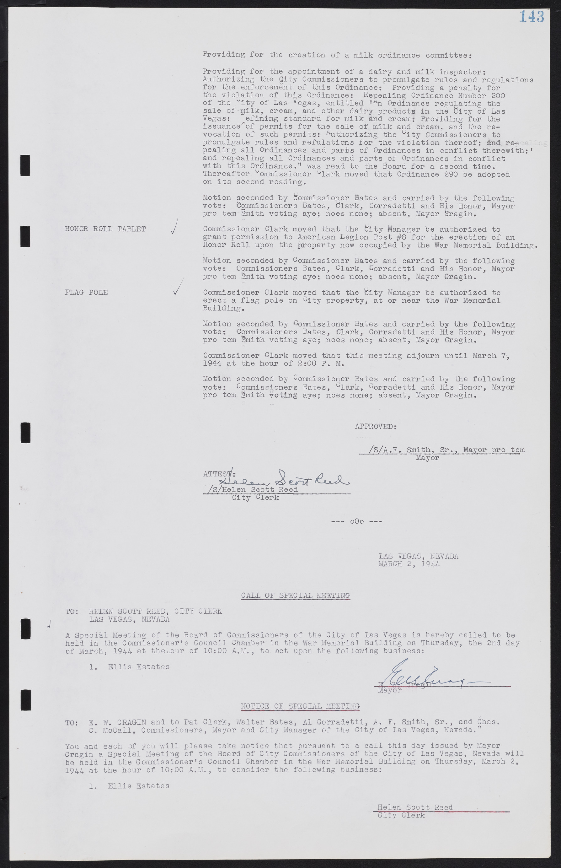 Las Vegas City Commission Minutes, August 11, 1942 to December 30, 1946, lvc000005-160