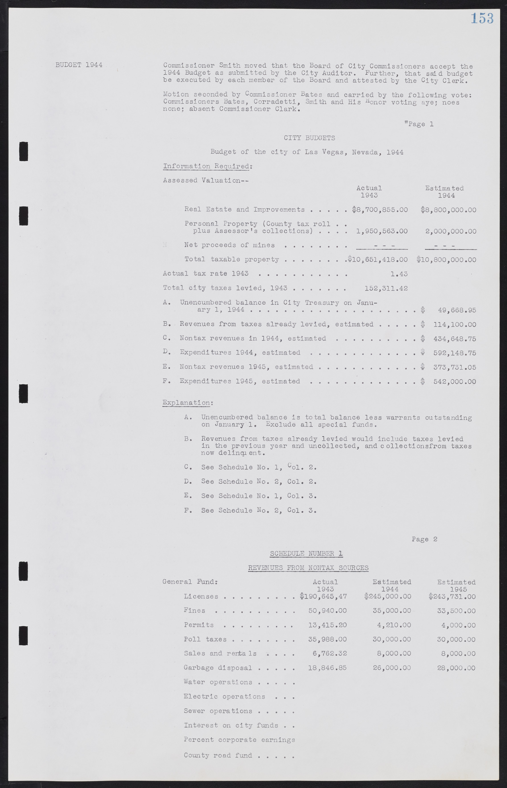 Las Vegas City Commission Minutes, August 11, 1942 to December 30, 1946, lvc000005-170