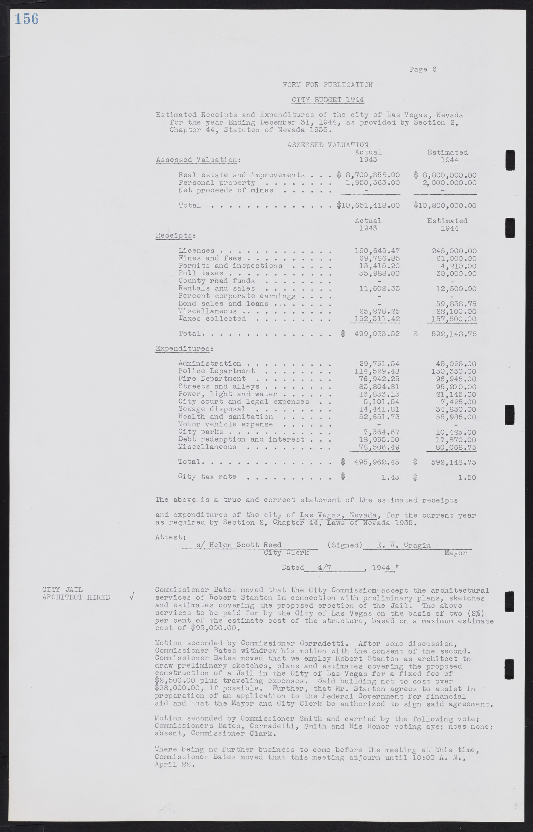 Las Vegas City Commission Minutes, August 11, 1942 to December 30, 1946, lvc000005-173