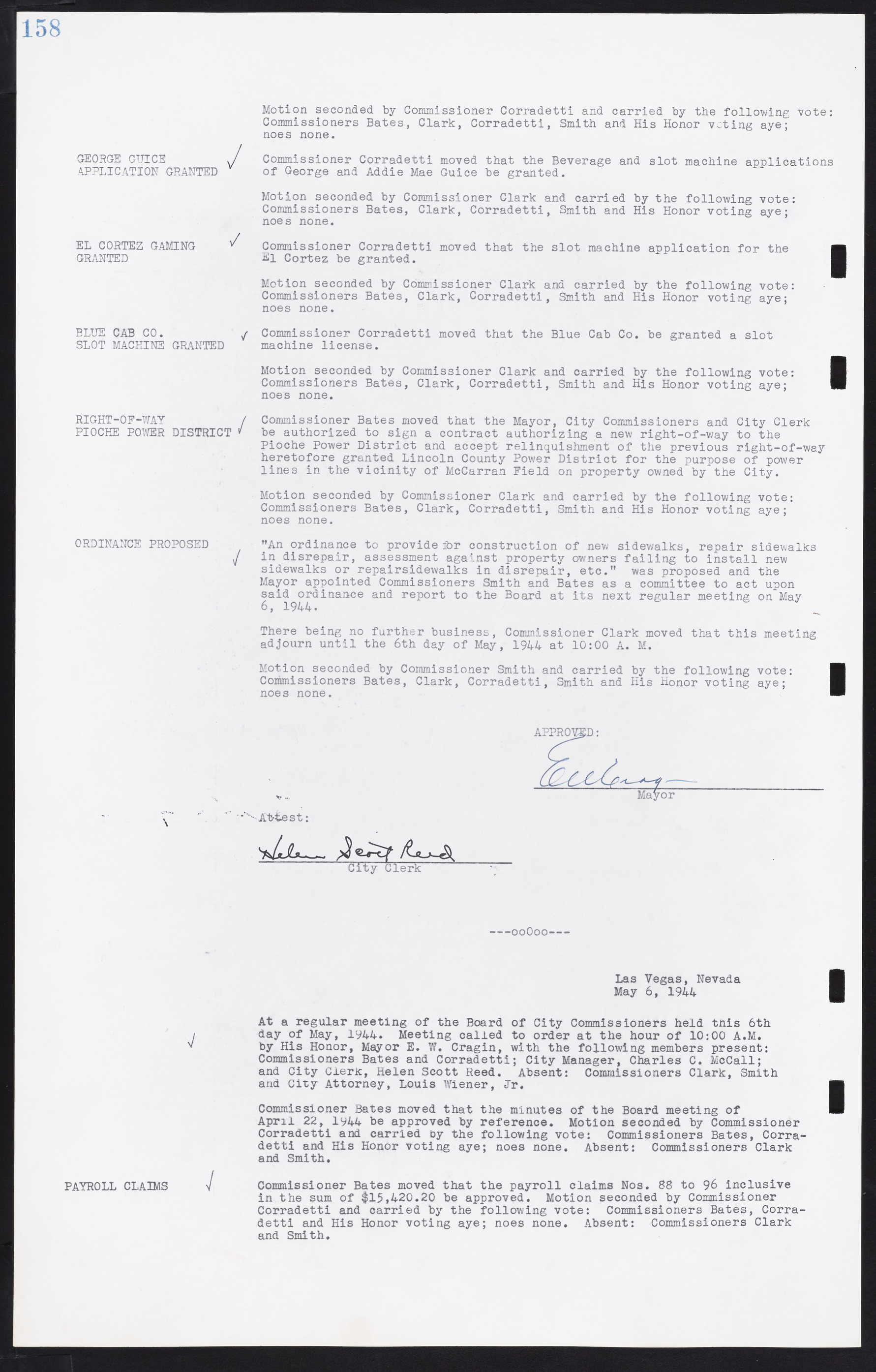 Las Vegas City Commission Minutes, August 11, 1942 to December 30, 1946, lvc000005-175