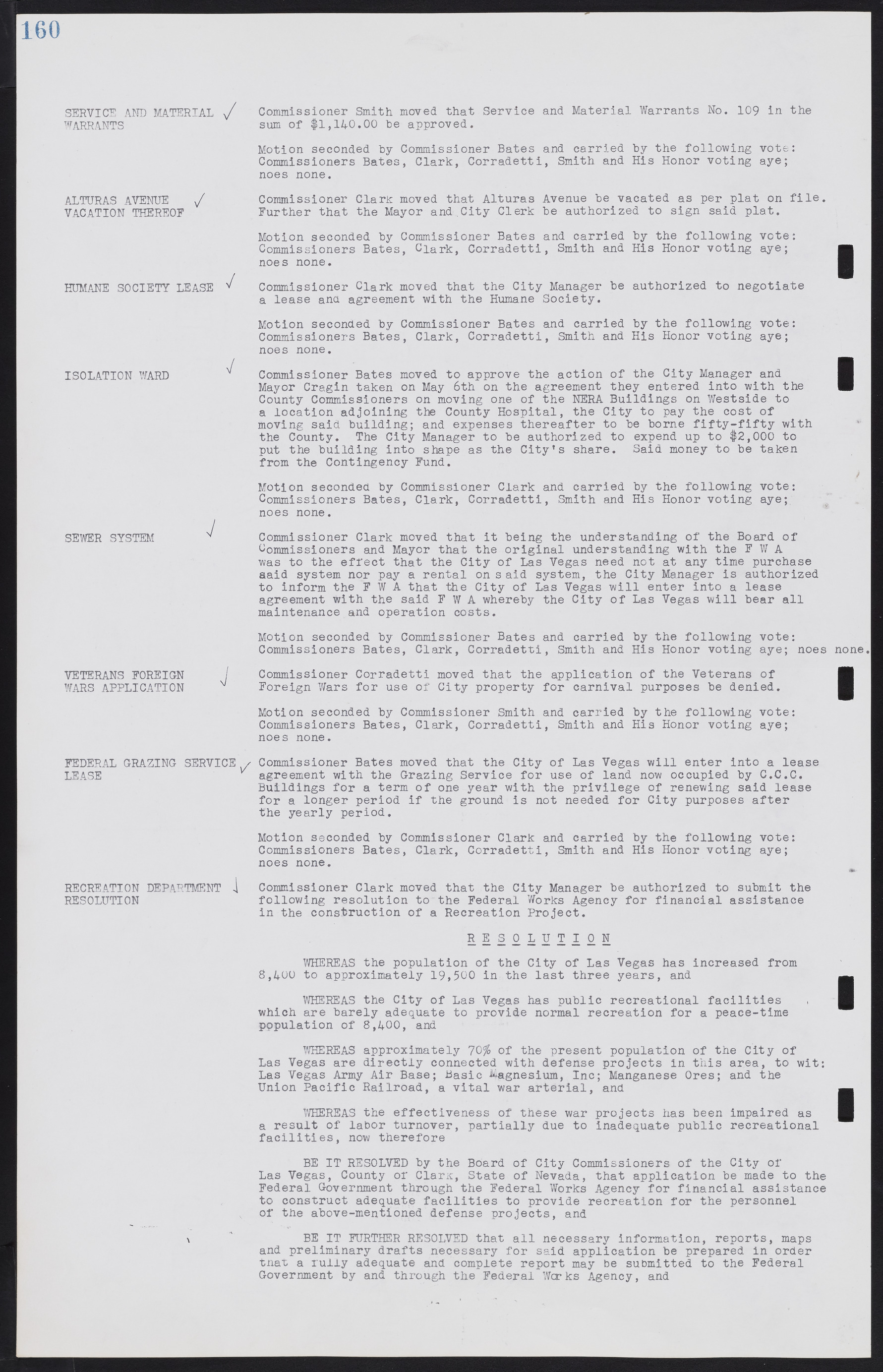 Las Vegas City Commission Minutes, August 11, 1942 to December 30, 1946, lvc000005-177