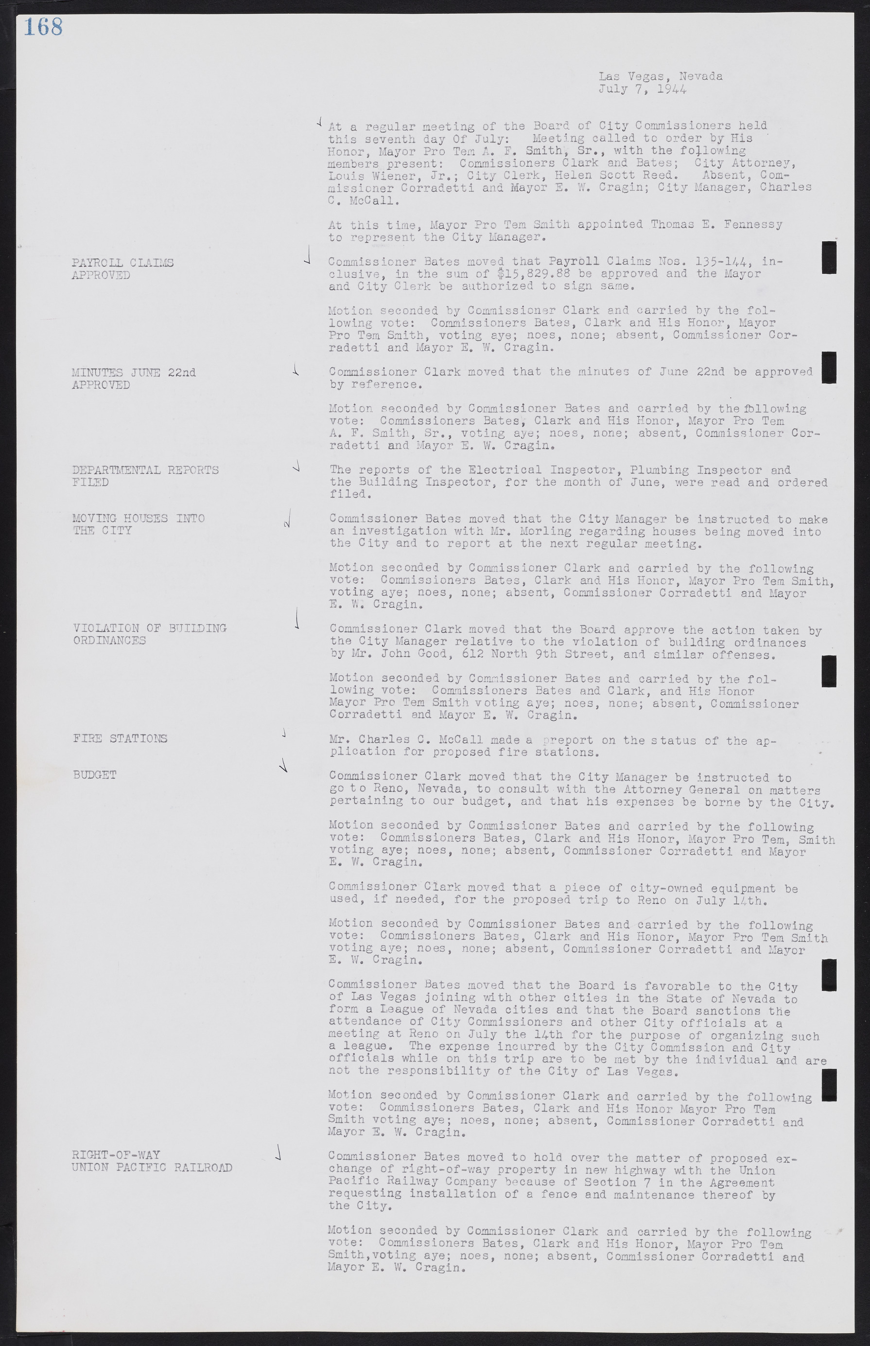 Las Vegas City Commission Minutes, August 11, 1942 to December 30, 1946, lvc000005-185