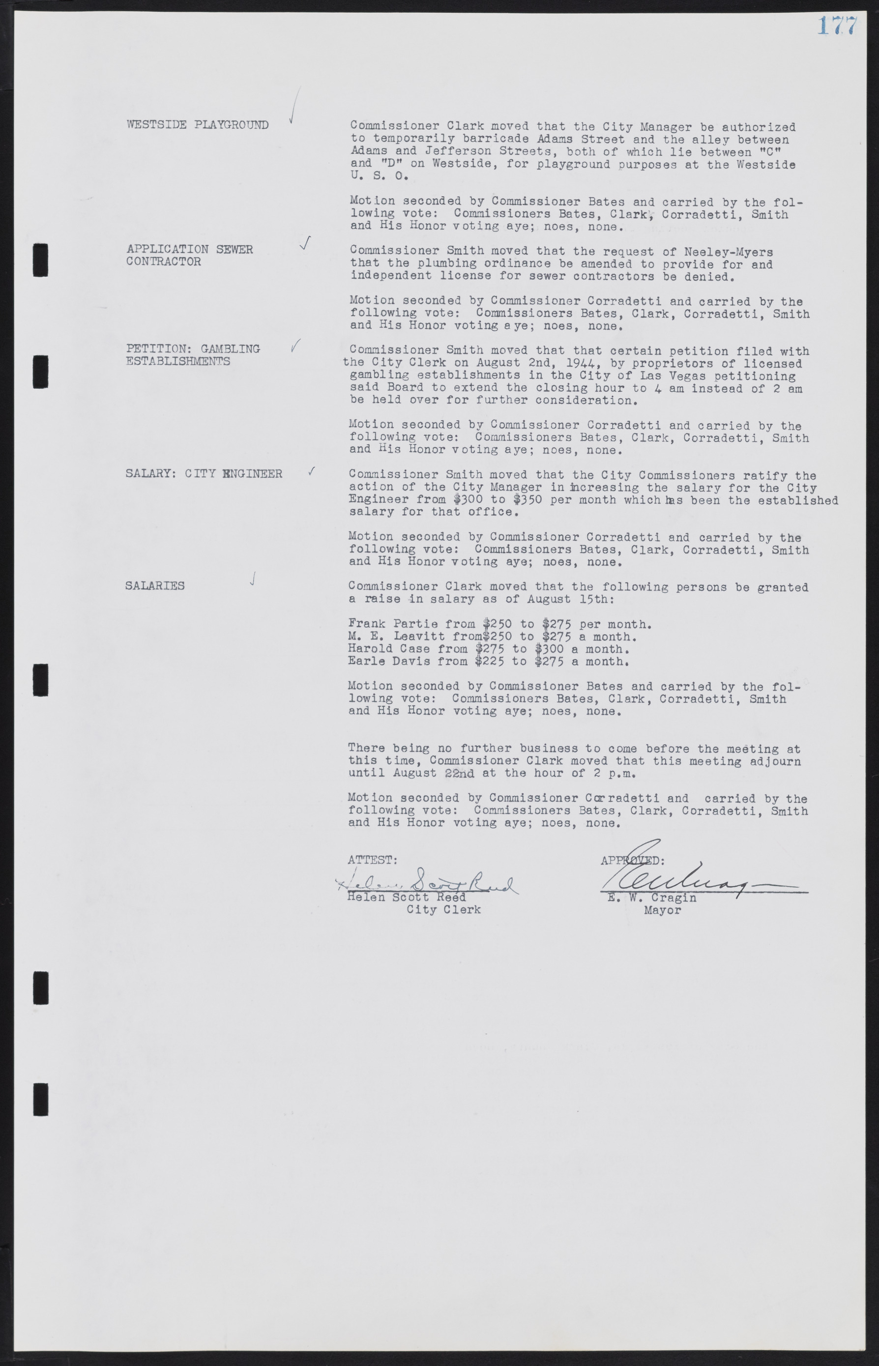 Las Vegas City Commission Minutes, August 11, 1942 to December 30, 1946, lvc000005-196