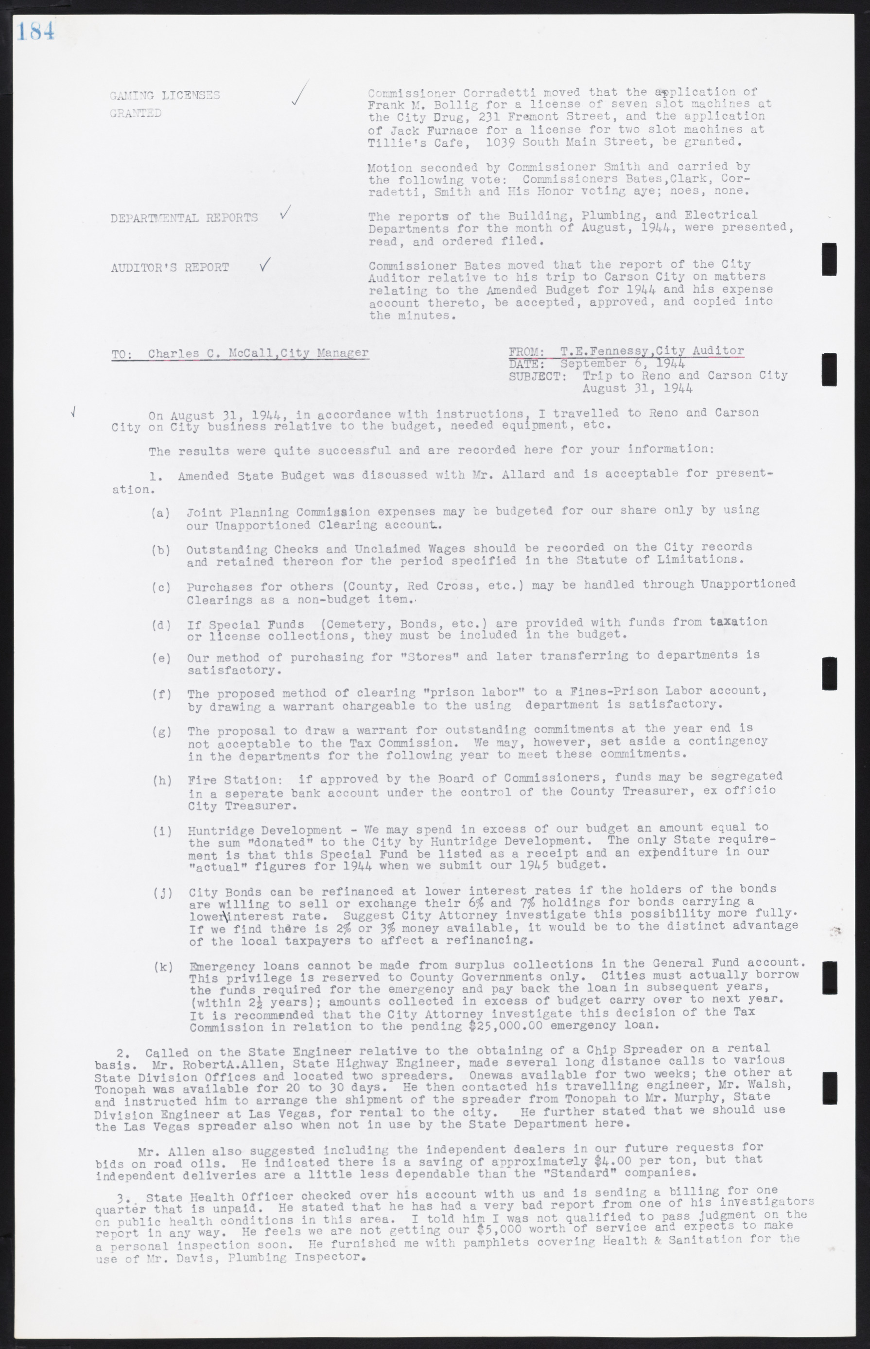 Las Vegas City Commission Minutes, August 11, 1942 to December 30, 1946, lvc000005-203