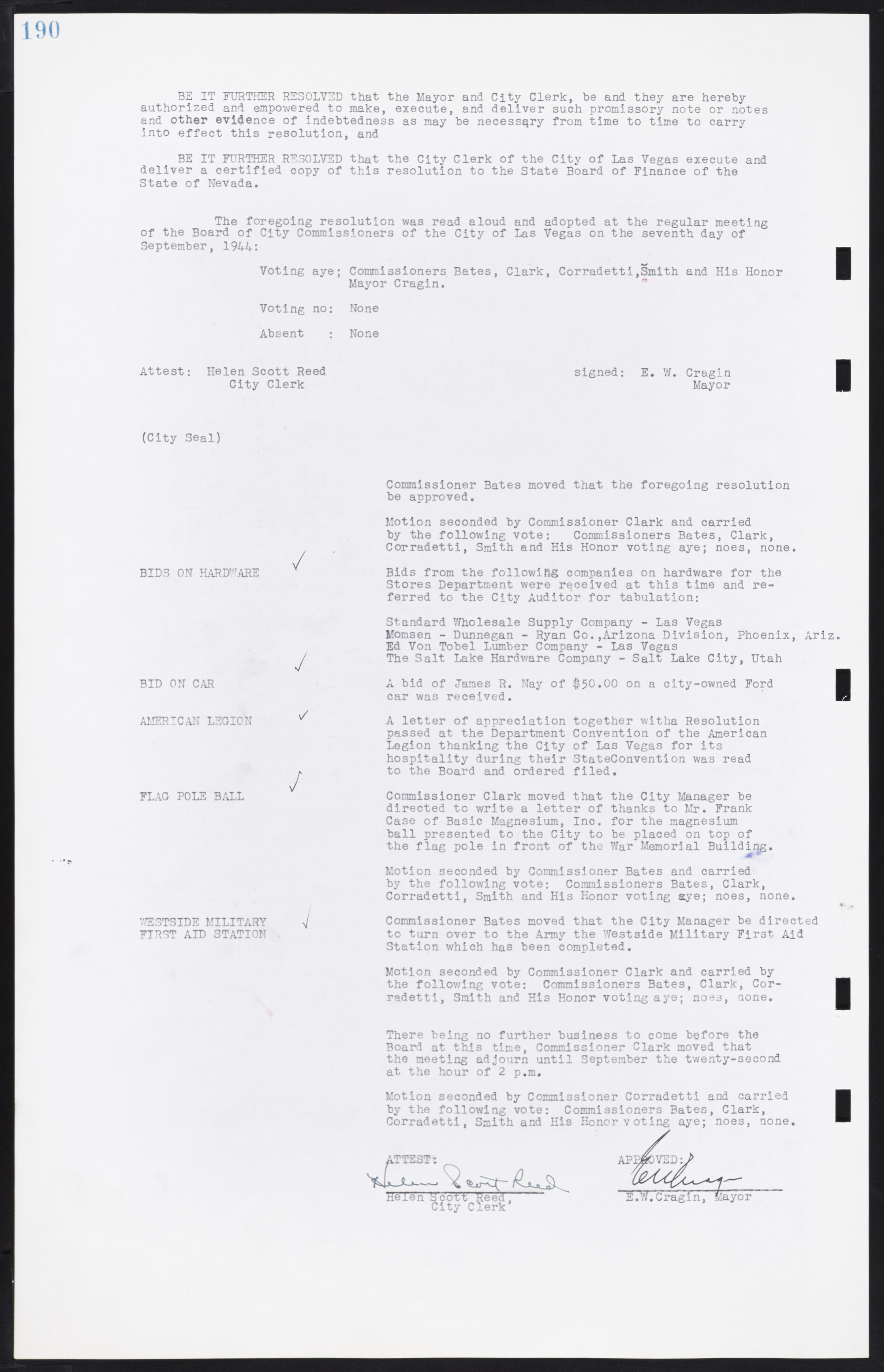 Las Vegas City Commission Minutes, August 11, 1942 to December 30, 1946, lvc000005-209