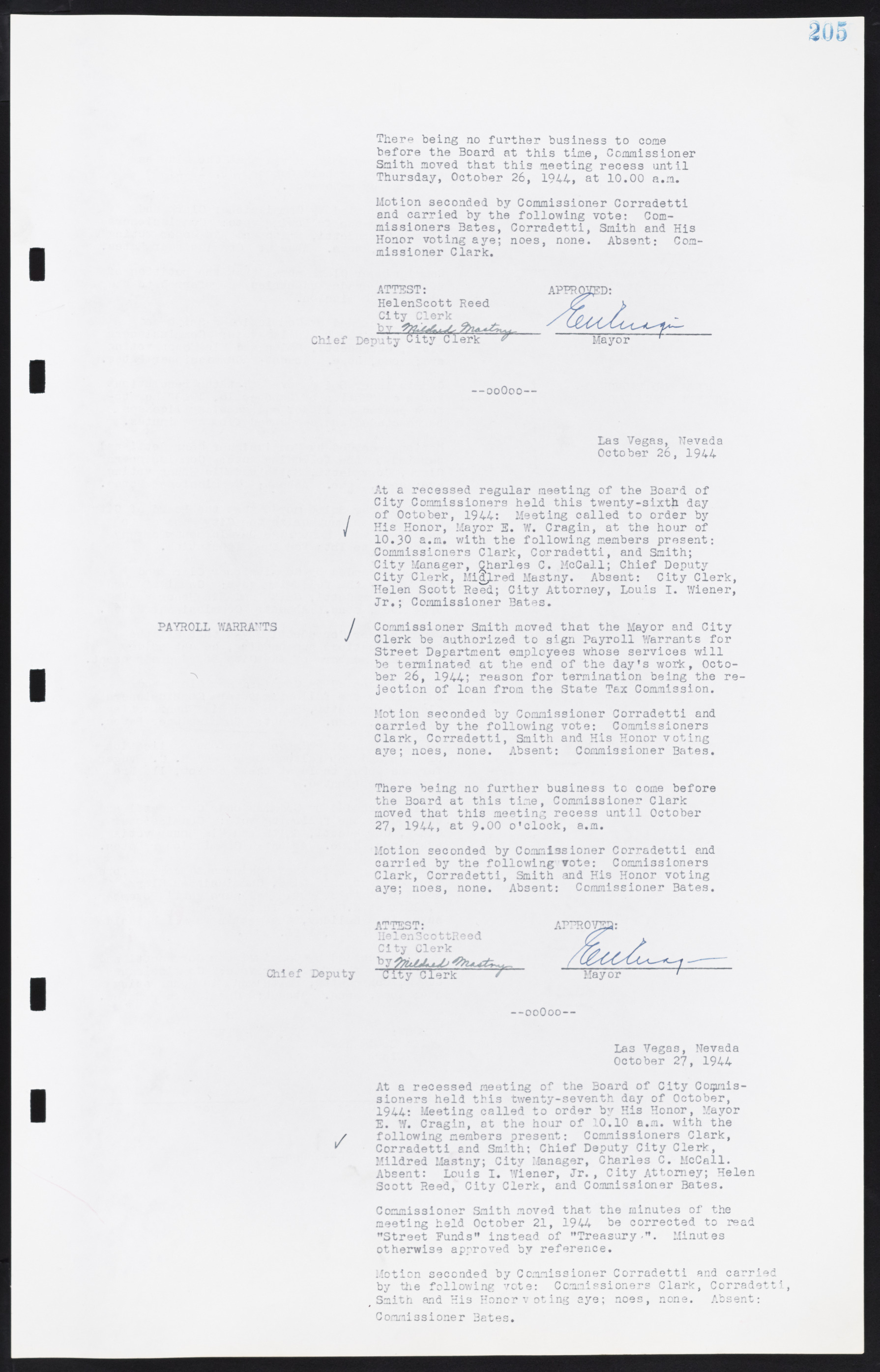 Las Vegas City Commission Minutes, August 11, 1942 to December 30, 1946, lvc000005-224