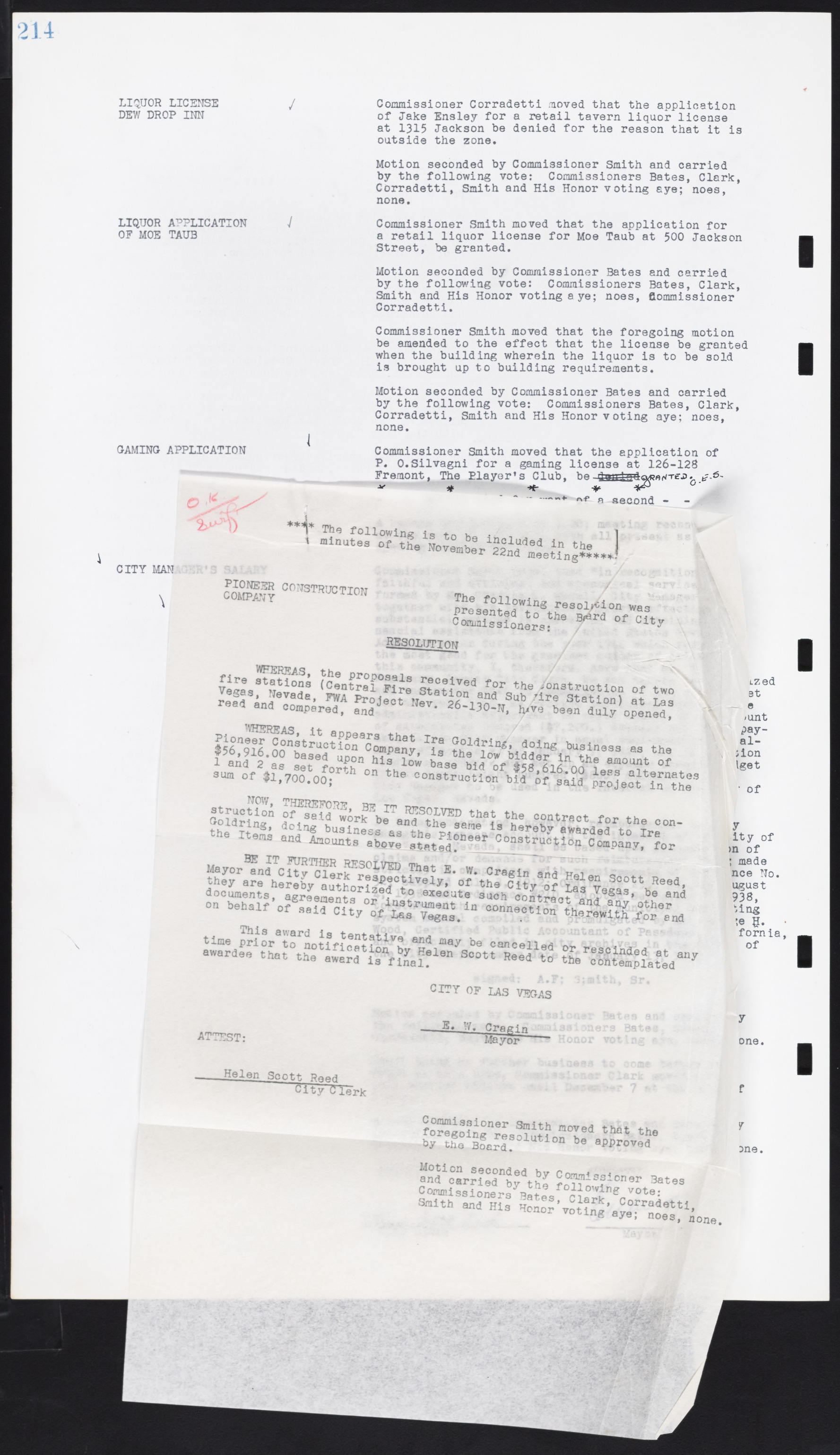 Las Vegas City Commission Minutes, August 11, 1942 to December 30, 1946, lvc000005-233