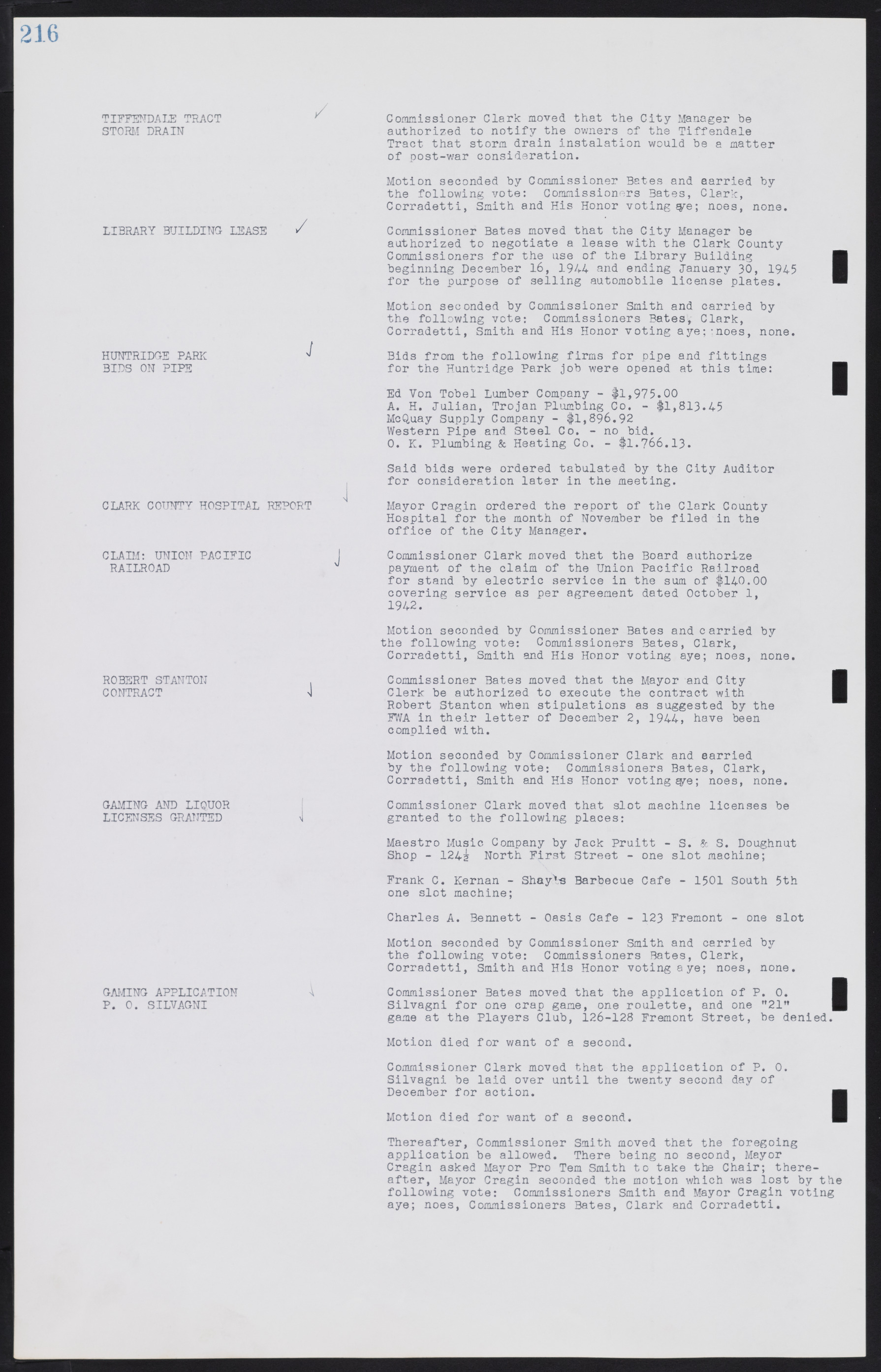 Las Vegas City Commission Minutes, August 11, 1942 to December 30, 1946, lvc000005-236
