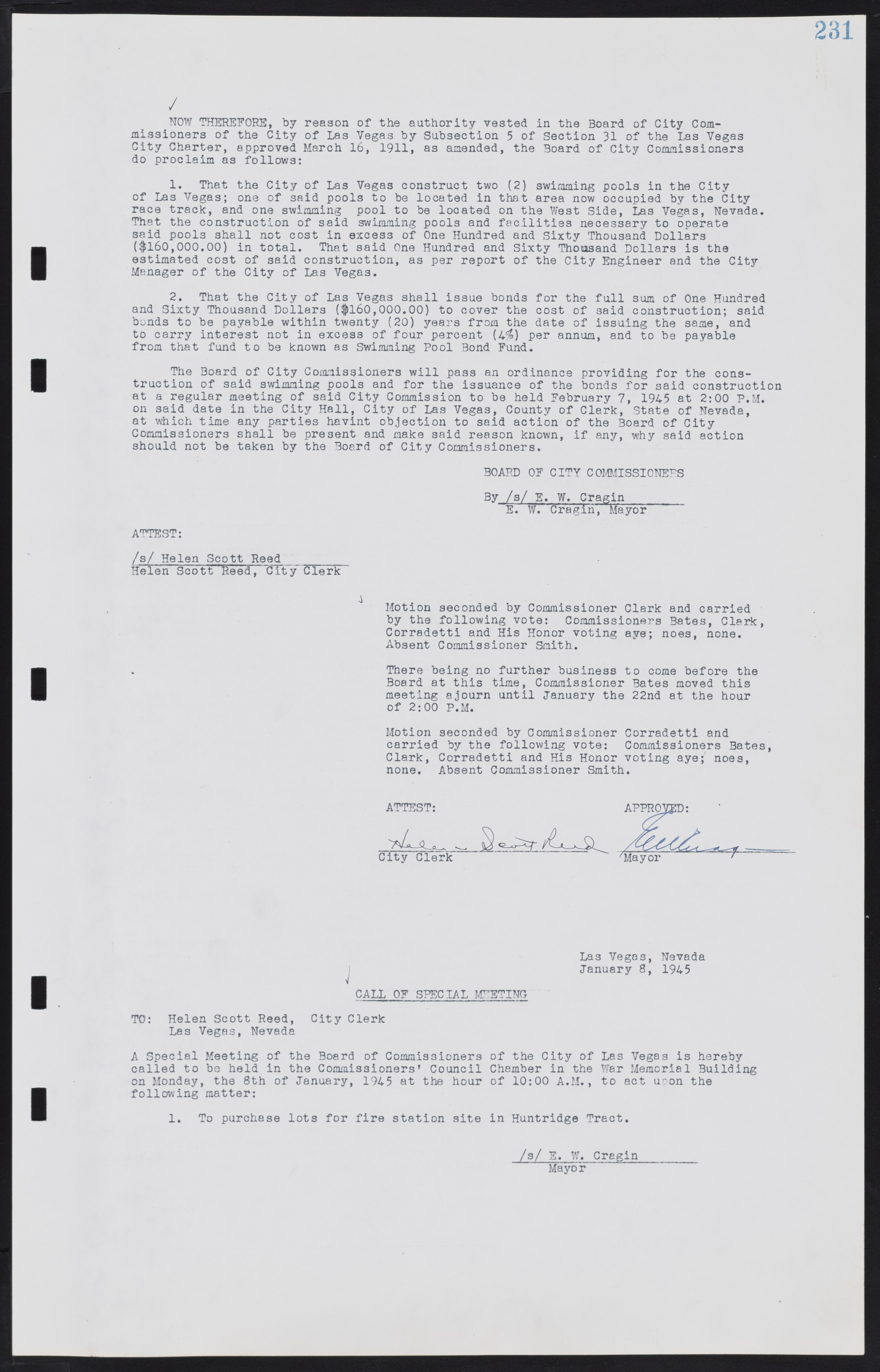 Las Vegas City Commission Minutes, August 11, 1942 to December 30, 1946, lvc000005-253