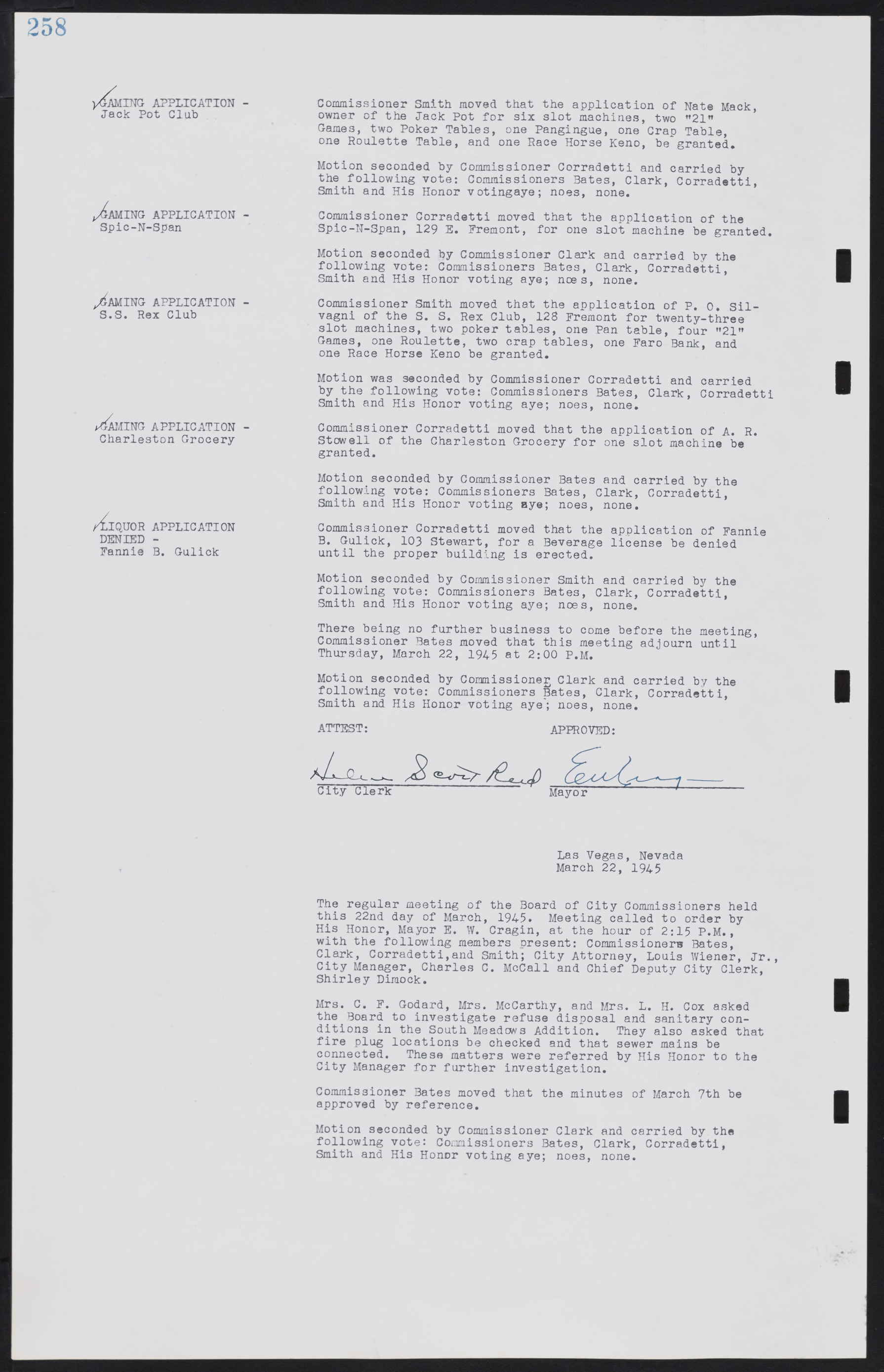 Las Vegas City Commission Minutes, August 11, 1942 to December 30, 1946, lvc000005-280