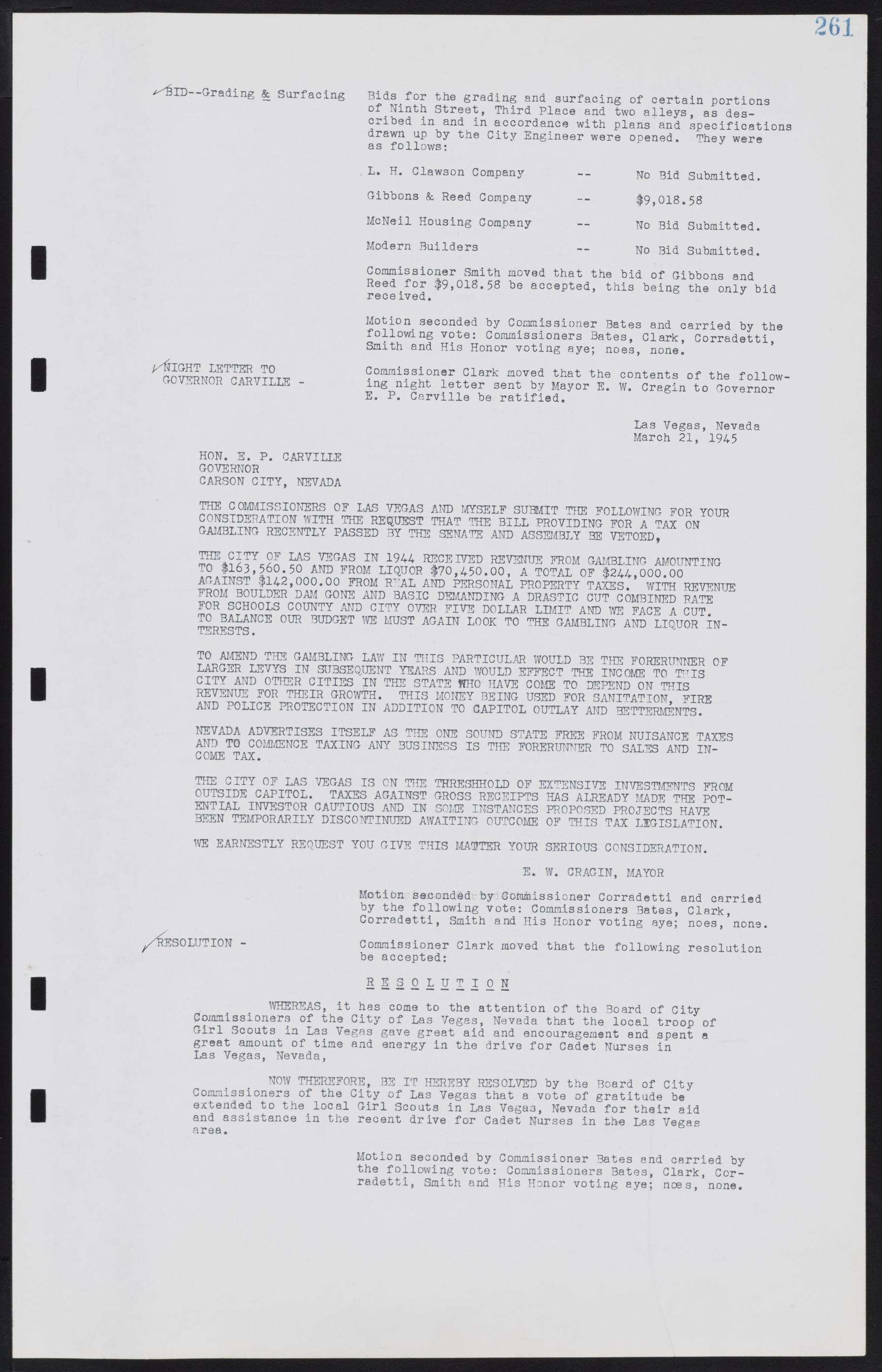 Las Vegas City Commission Minutes, August 11, 1942 to December 30, 1946, lvc000005-283