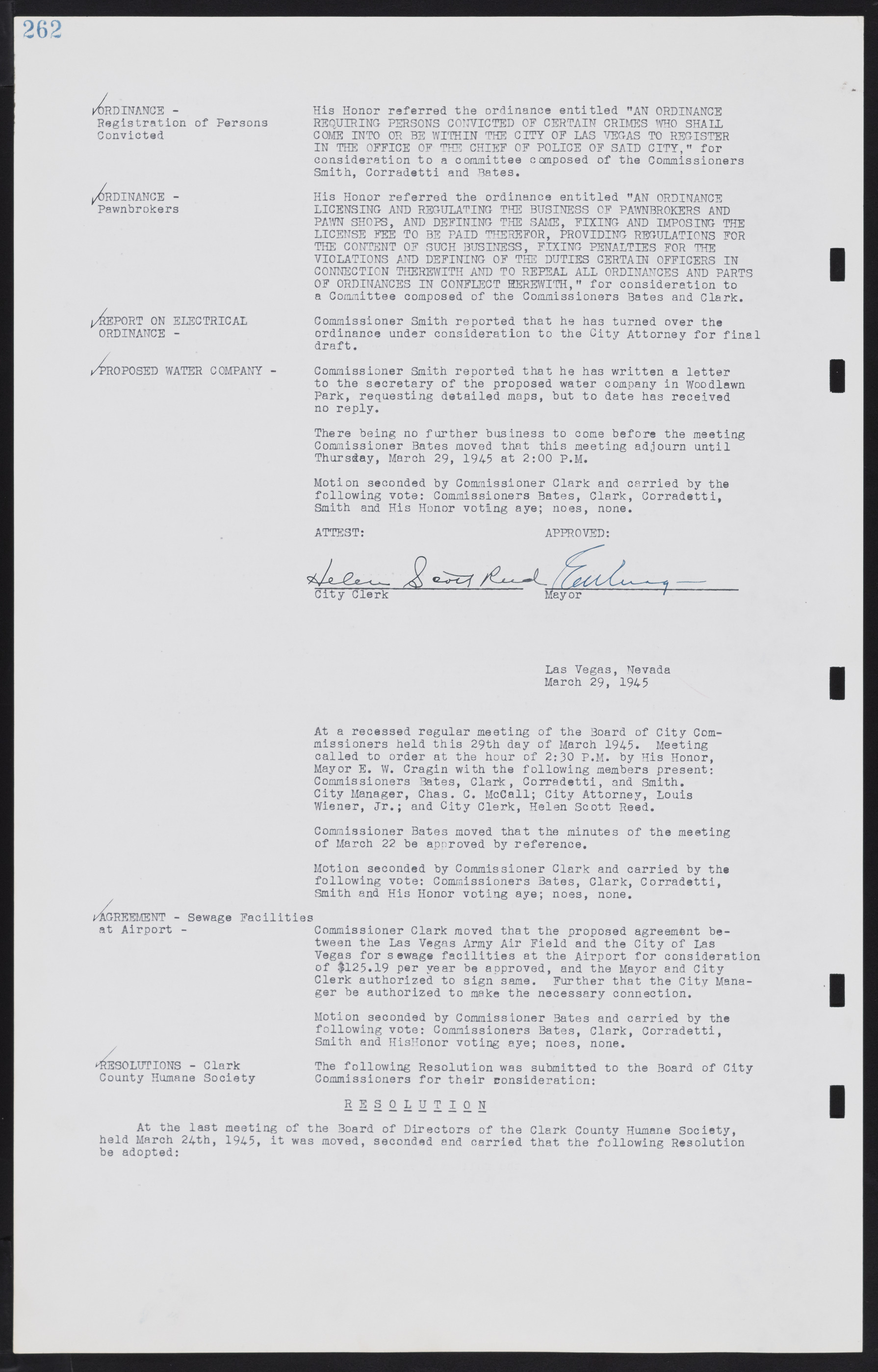 Las Vegas City Commission Minutes, August 11, 1942 to December 30, 1946, lvc000005-284