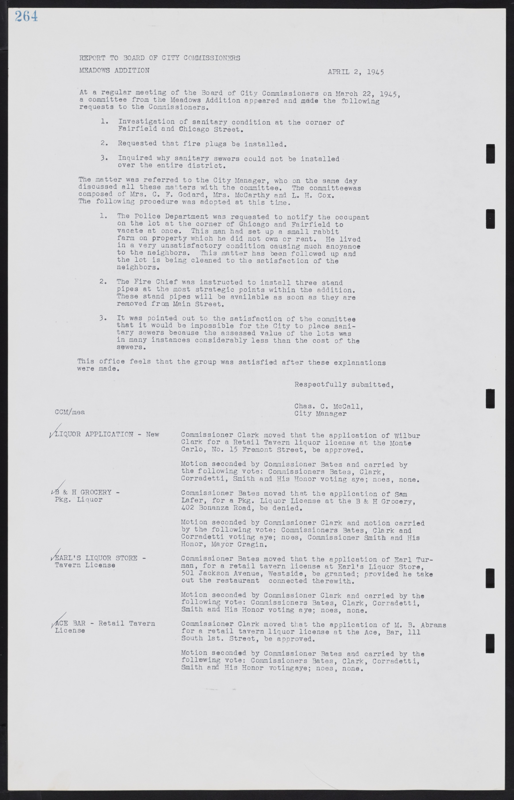 Las Vegas City Commission Minutes, August 11, 1942 to December 30, 1946, lvc000005-286