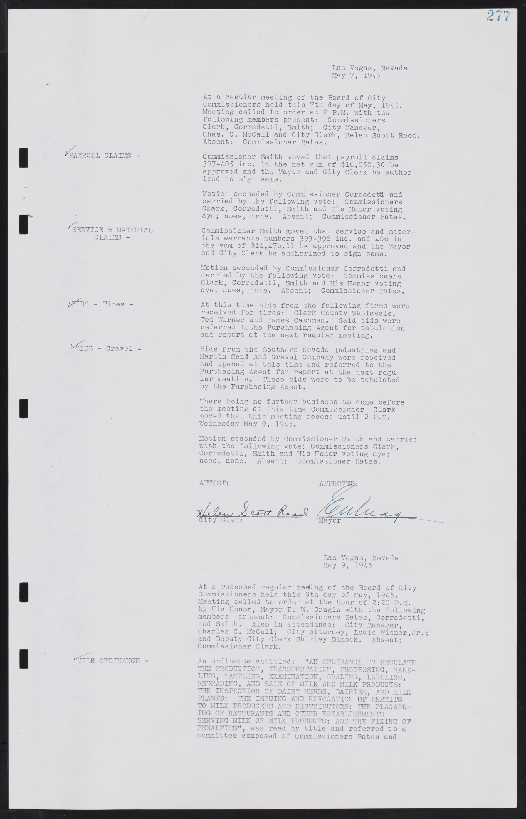 Las Vegas City Commission Minutes, August 11, 1942 to December 30, 1946, lvc000005-299