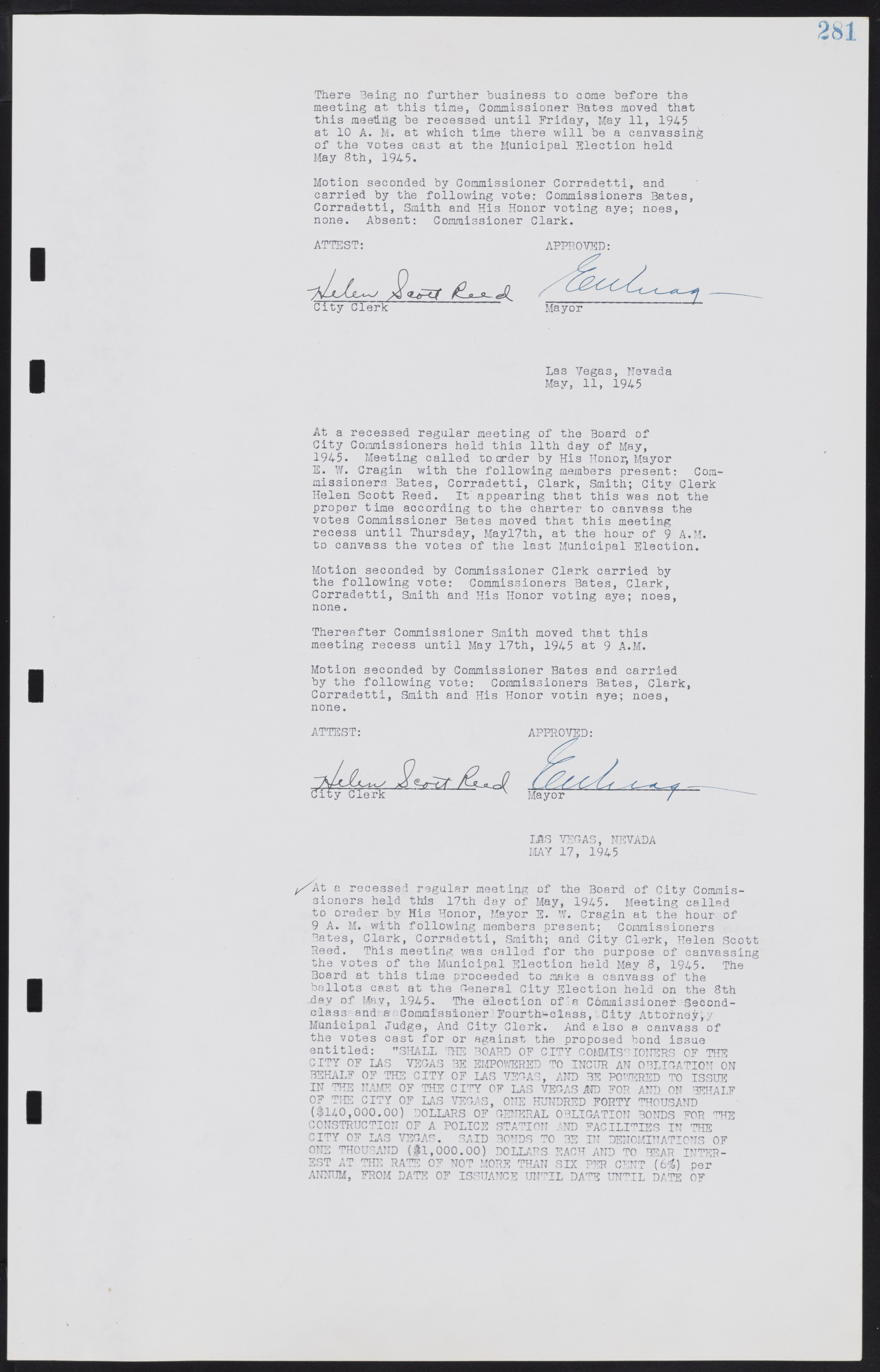 Las Vegas City Commission Minutes, August 11, 1942 to December 30, 1946, lvc000005-303