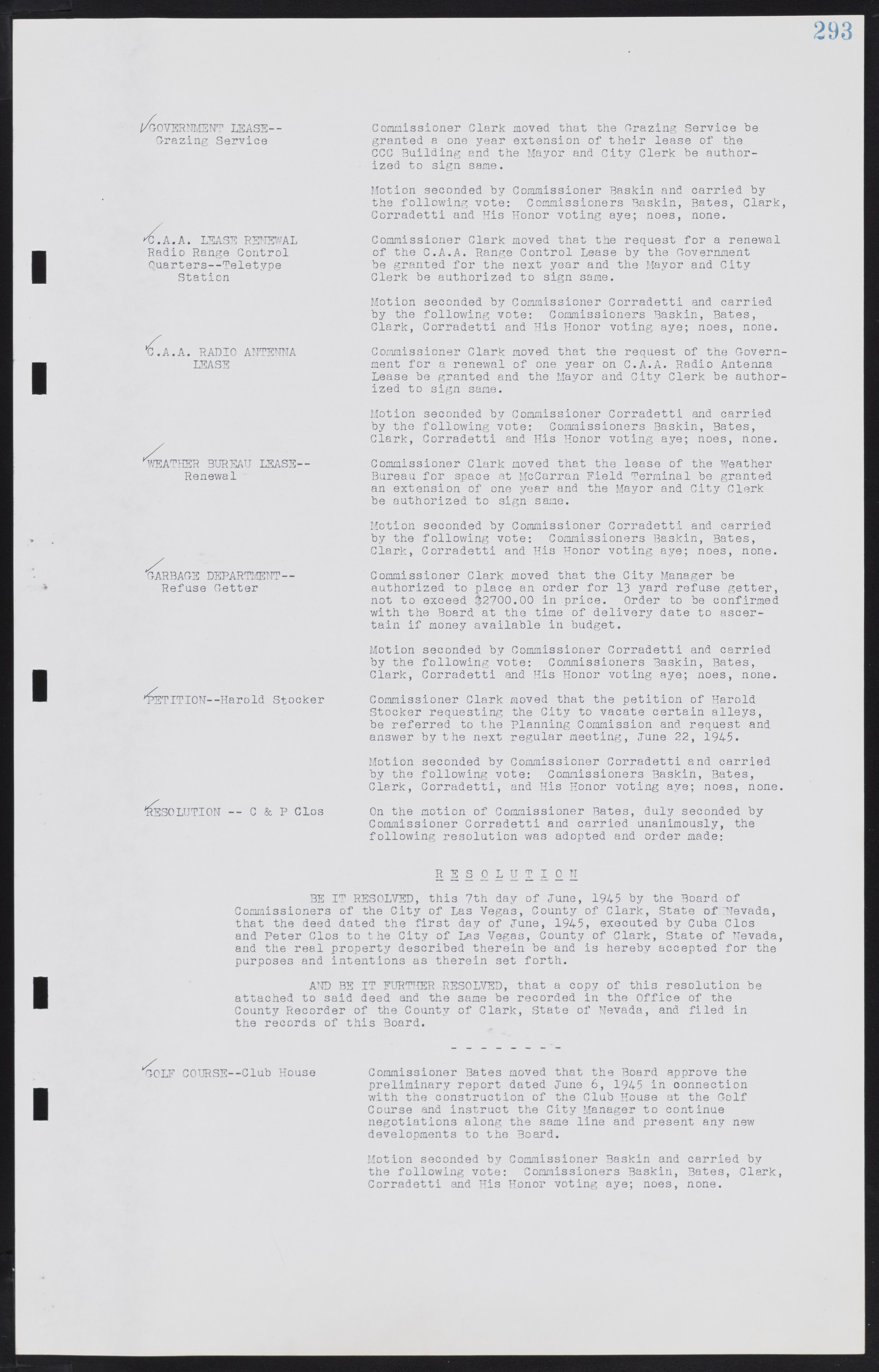 Las Vegas City Commission Minutes, August 11, 1942 to December 30, 1946, lvc000005-315