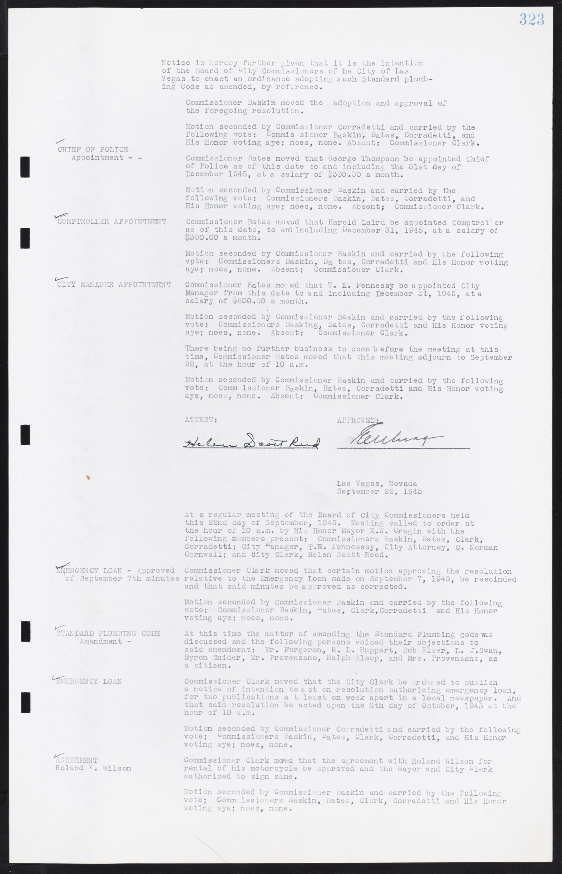 Las Vegas City Commission Minutes, August 11, 1942 to December 30, 1946, lvc000005-347