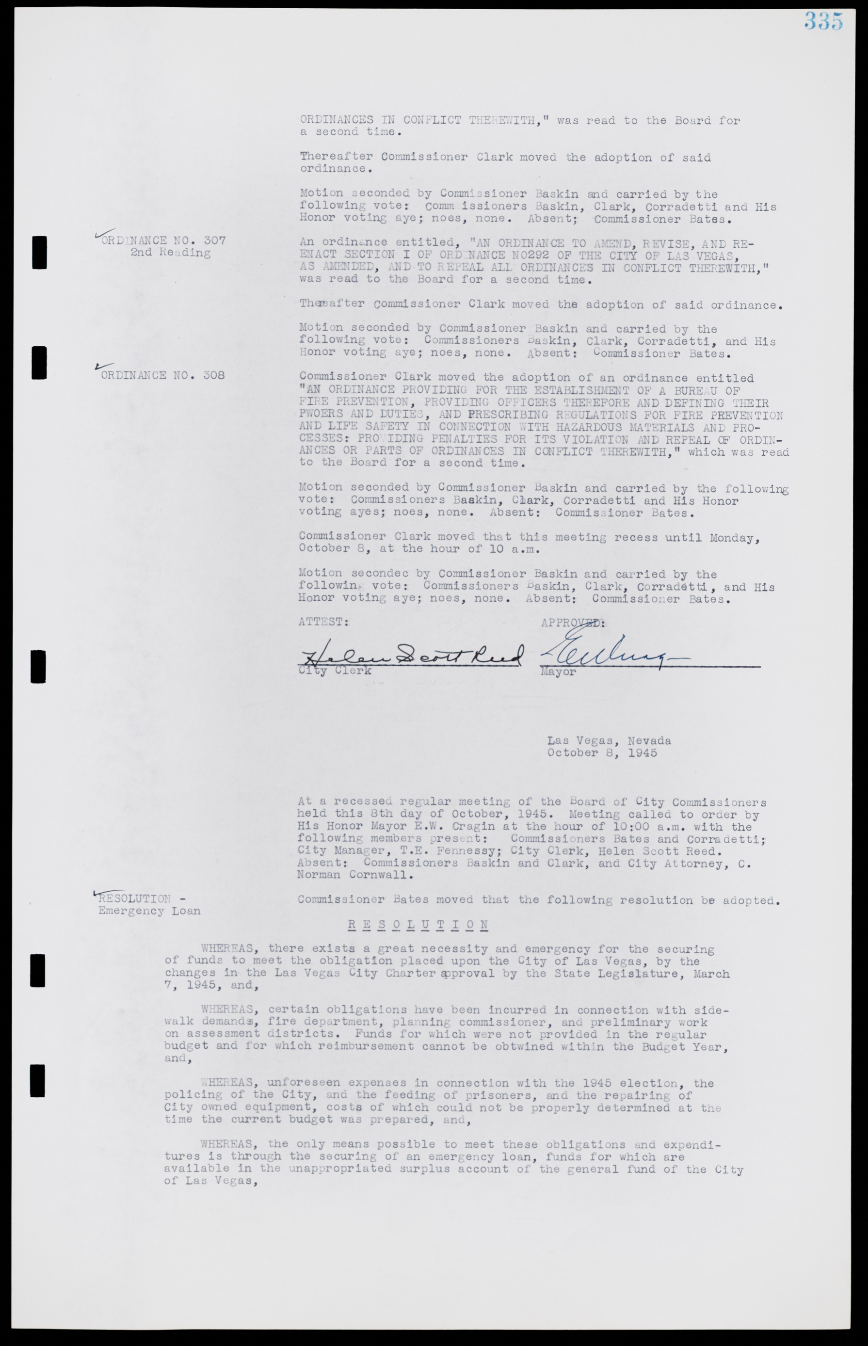 Las Vegas City Commission Minutes, August 11, 1942 to December 30, 1946, lvc000005-359