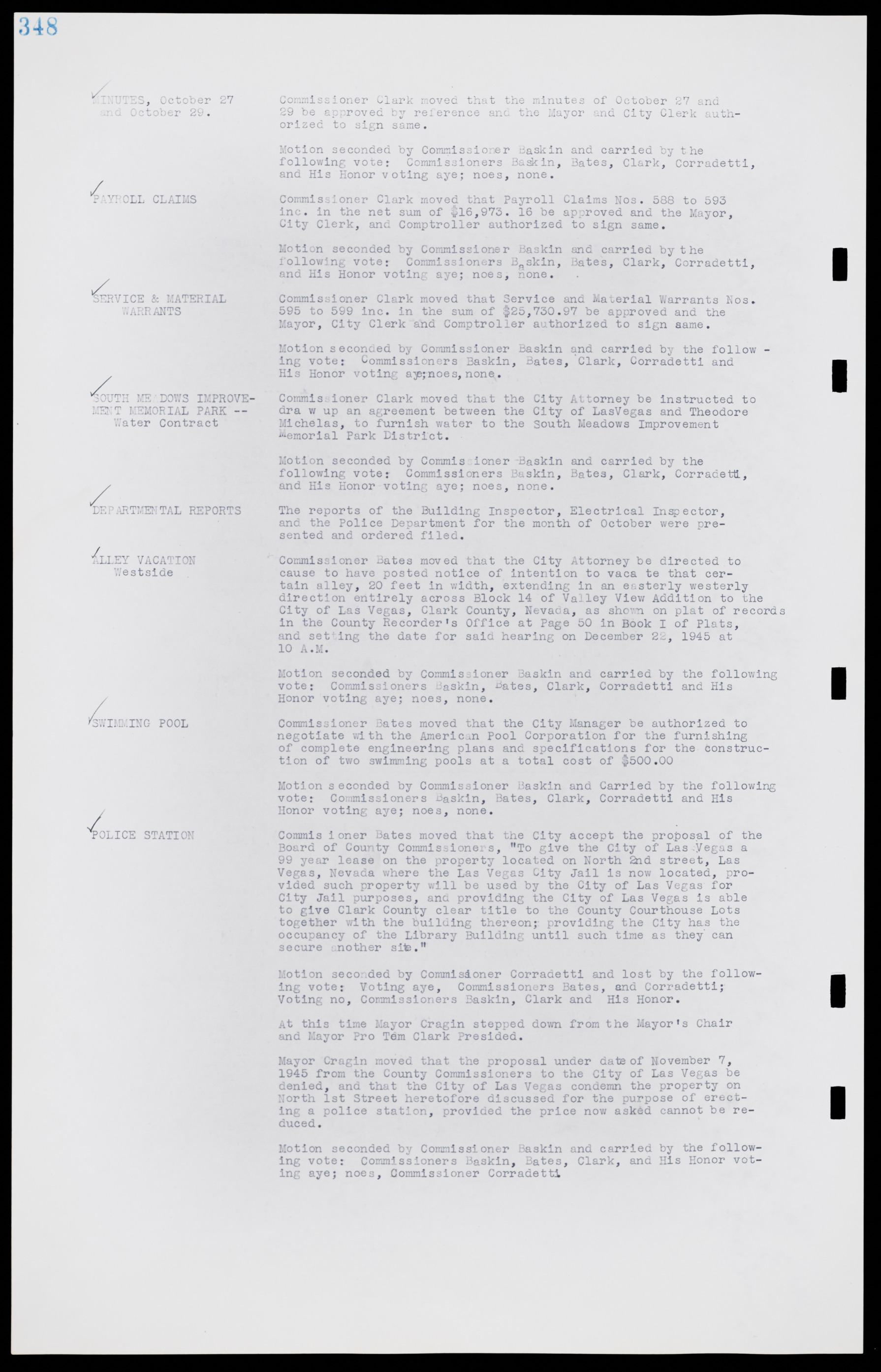 Las Vegas City Commission Minutes, August 11, 1942 to December 30, 1946, lvc000005-373