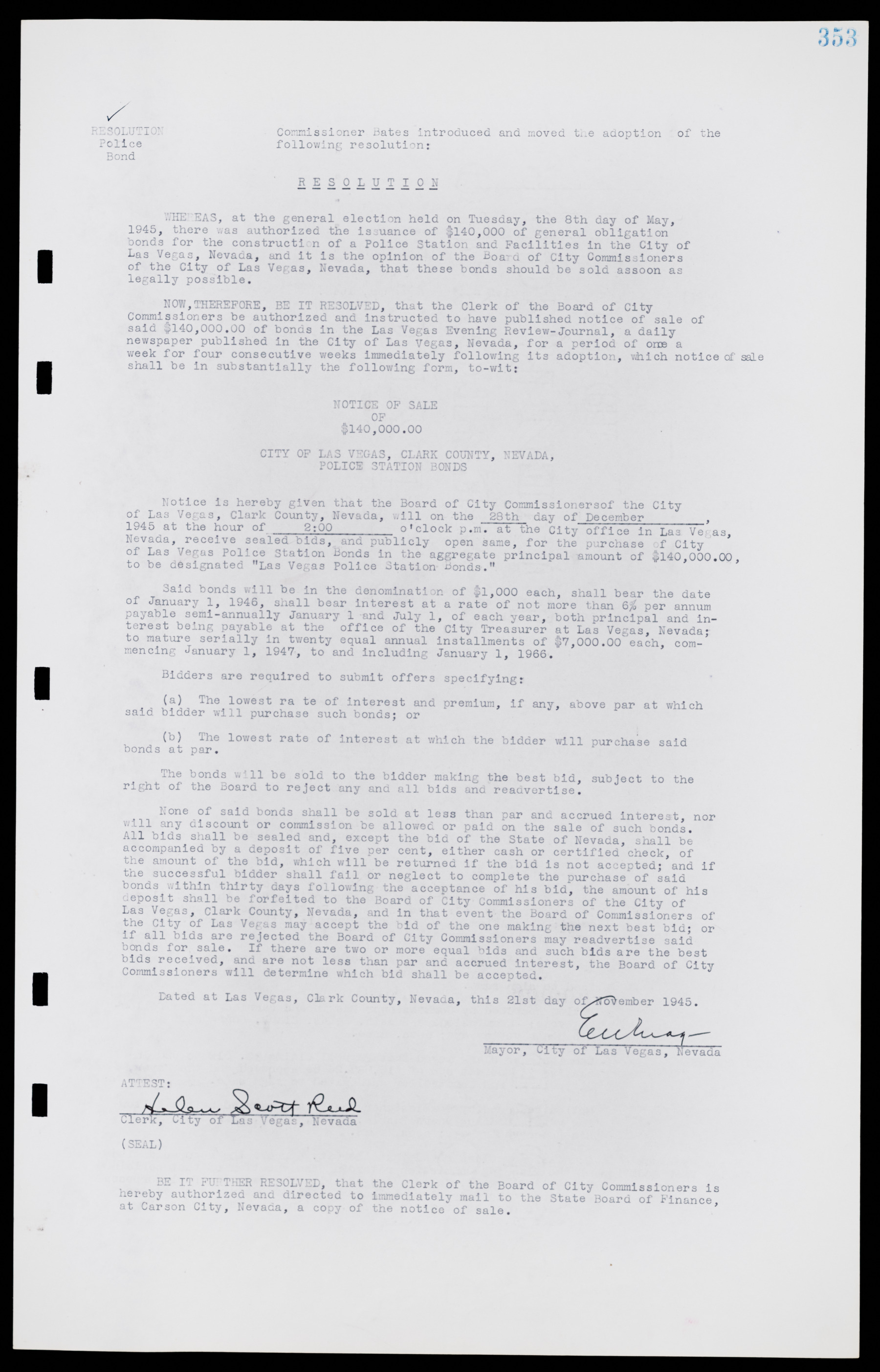 Las Vegas City Commission Minutes, August 11, 1942 to December 30, 1946, lvc000005-378