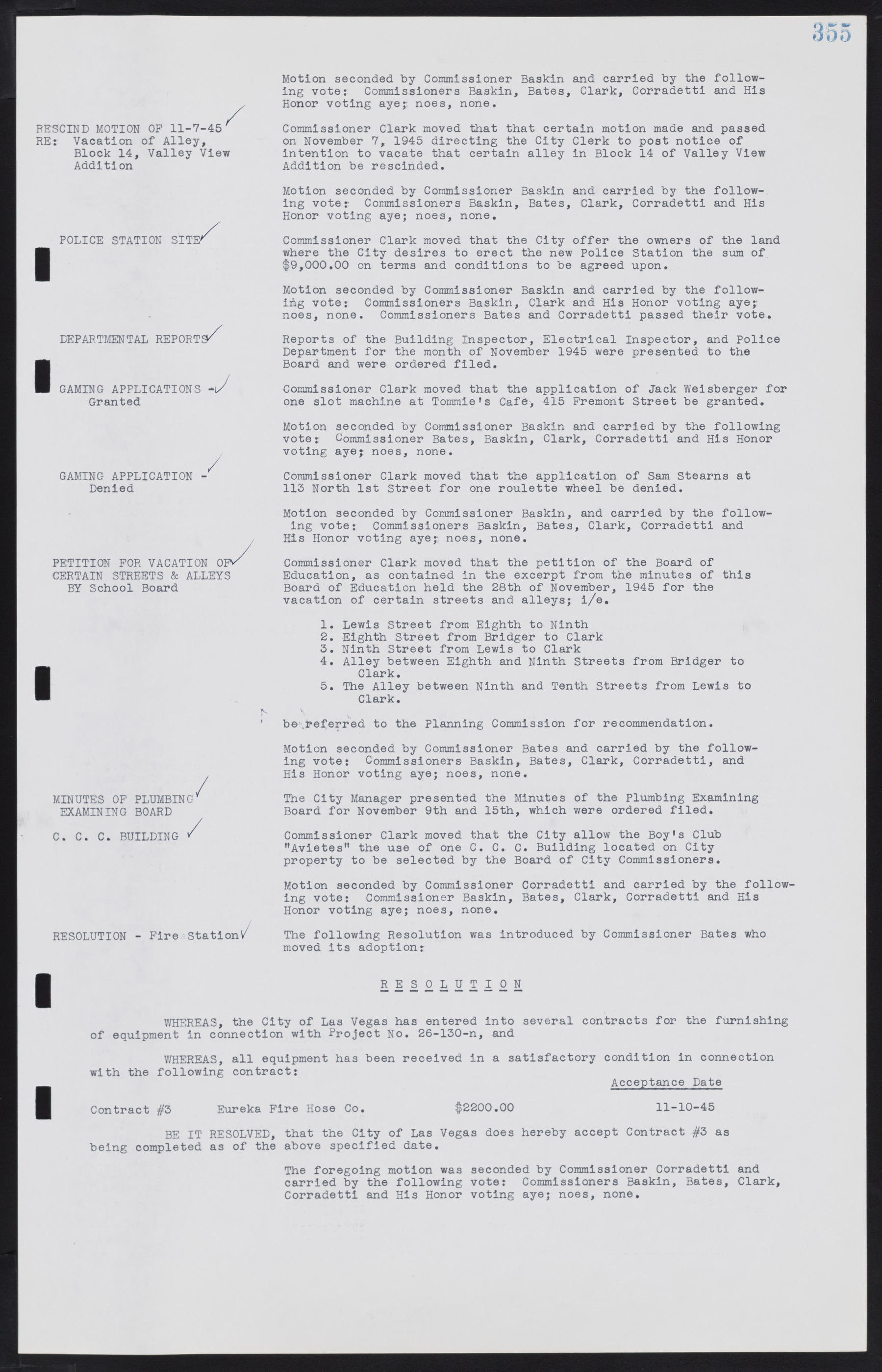 Las Vegas City Commission Minutes, August 11, 1942 to December 30, 1946, lvc000005-380