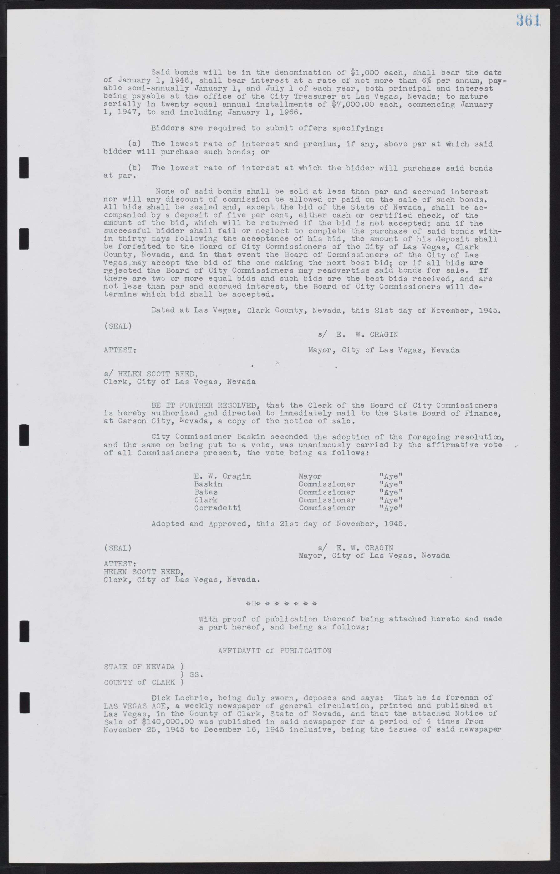 Las Vegas City Commission Minutes, August 11, 1942 to December 30, 1946, lvc000005-386