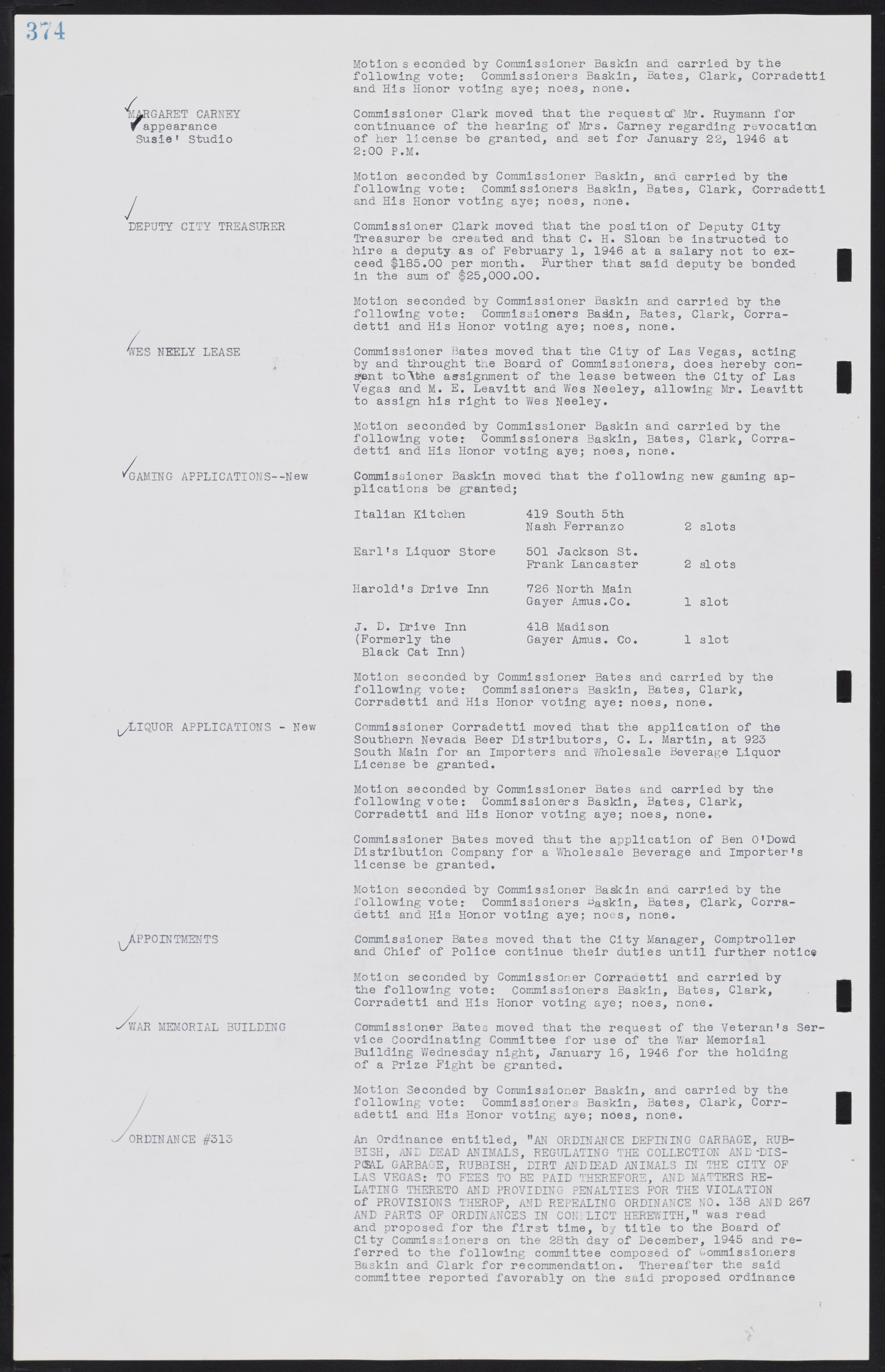 Las Vegas City Commission Minutes, August 11, 1942 to December 30, 1946, lvc000005-401