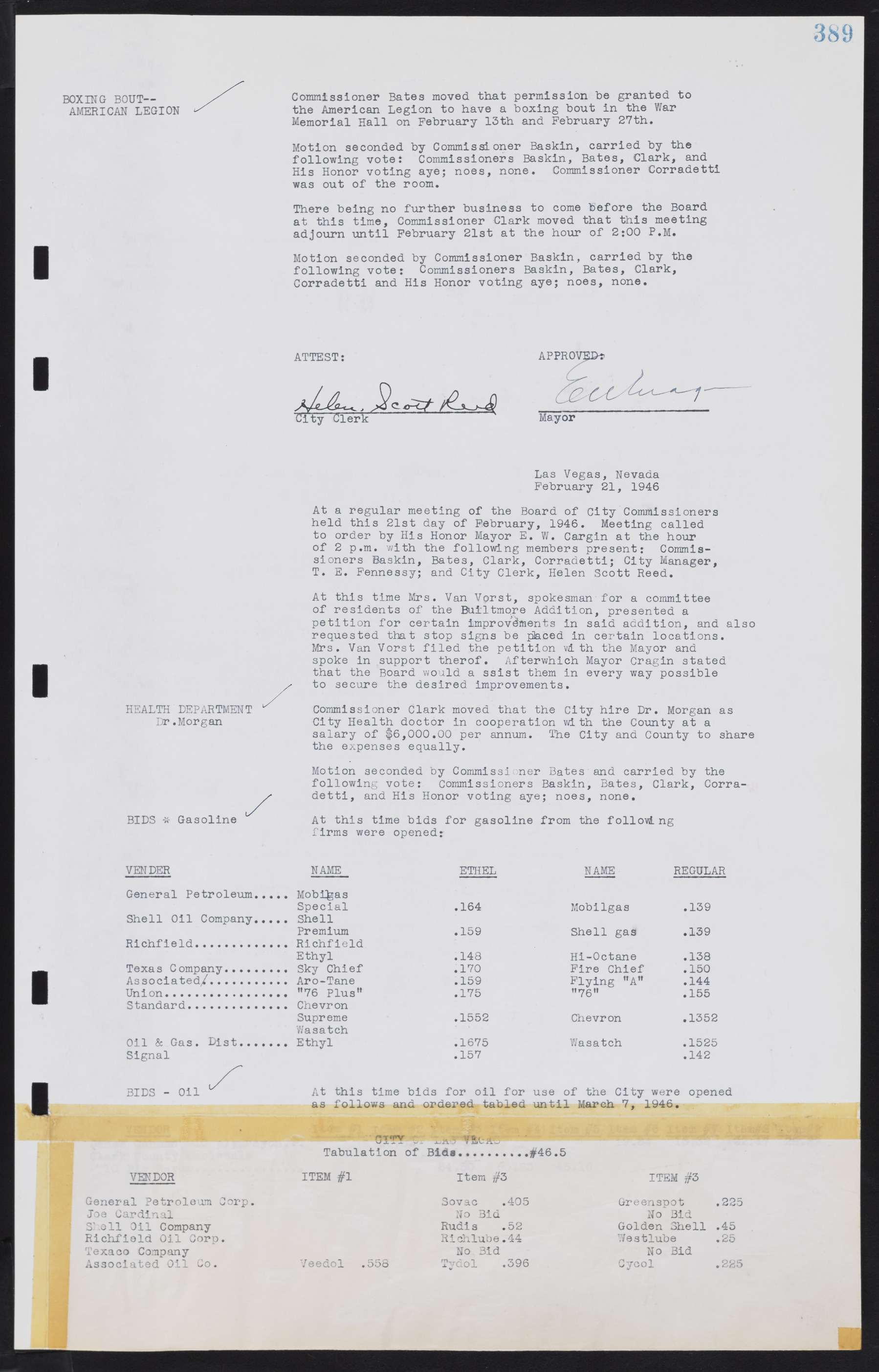 Las Vegas City Commission Minutes, August 11, 1942 to December 30, 1946, lvc000005-416