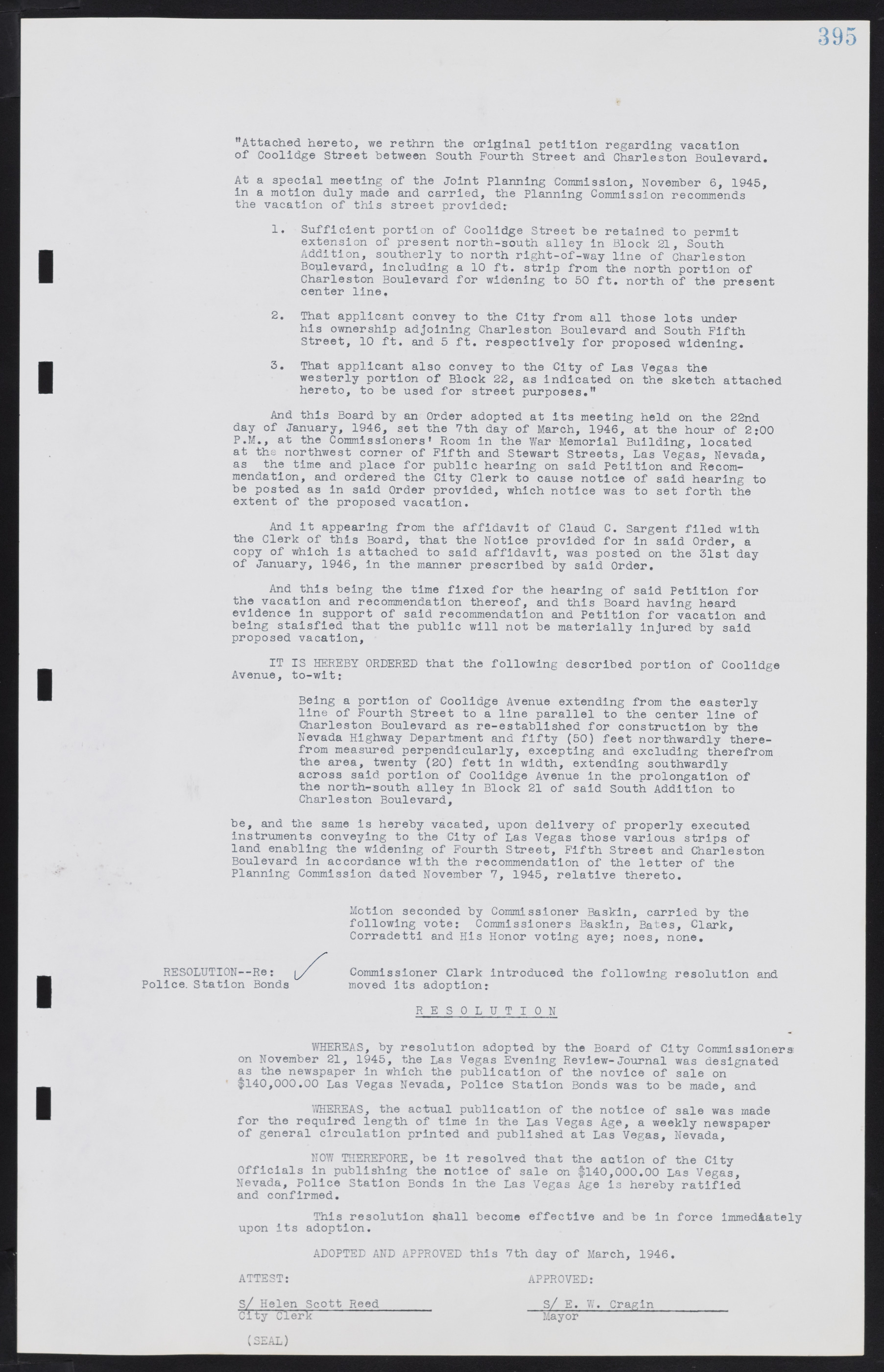 Las Vegas City Commission Minutes, August 11, 1942 to December 30, 1946, lvc000005-422