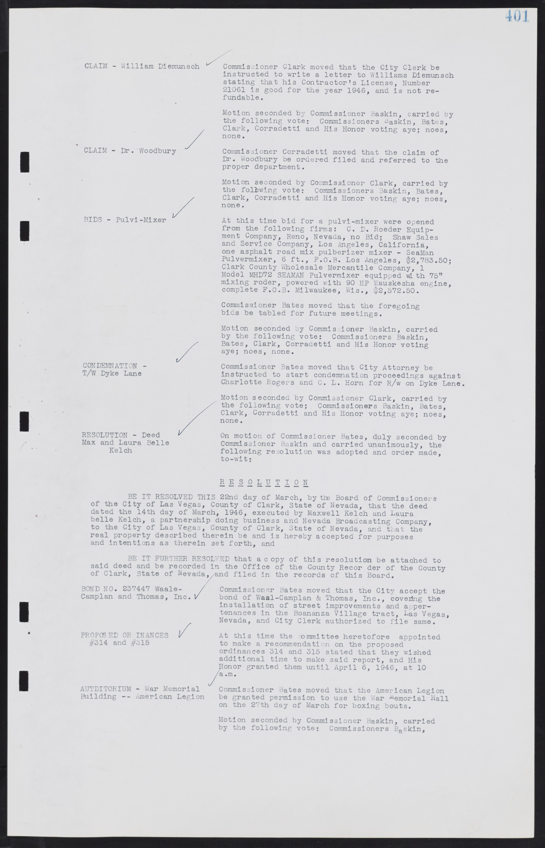 Las Vegas City Commission Minutes, August 11, 1942 to December 30, 1946, lvc000005-428