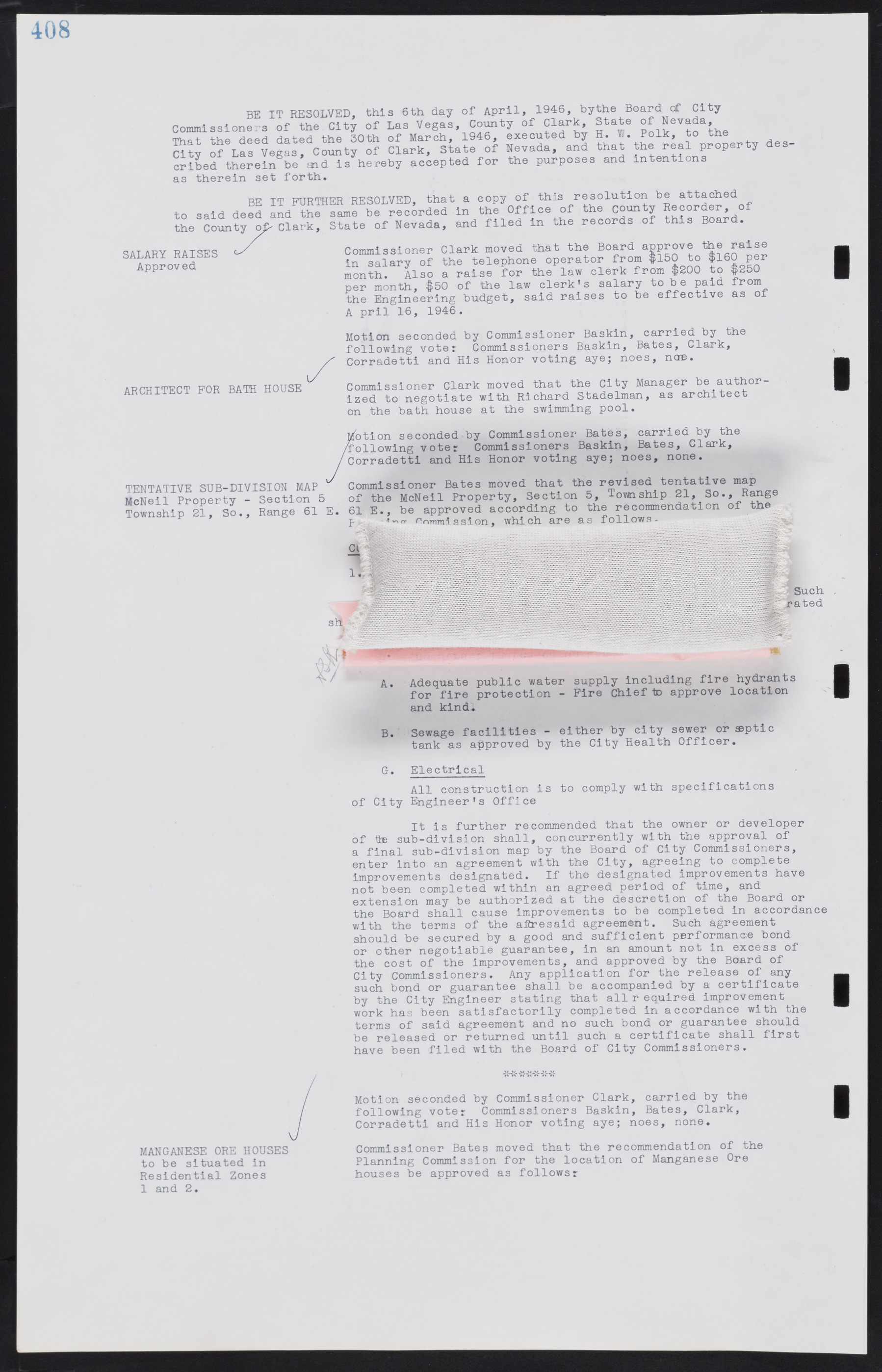 Las Vegas City Commission Minutes, August 11, 1942 to December 30, 1946, lvc000005-436