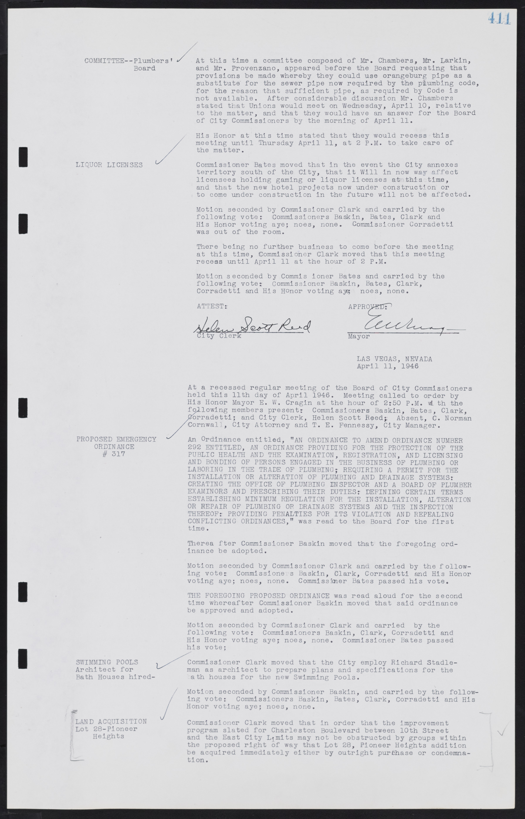 Las Vegas City Commission Minutes, August 11, 1942 to December 30, 1946, lvc000005-439