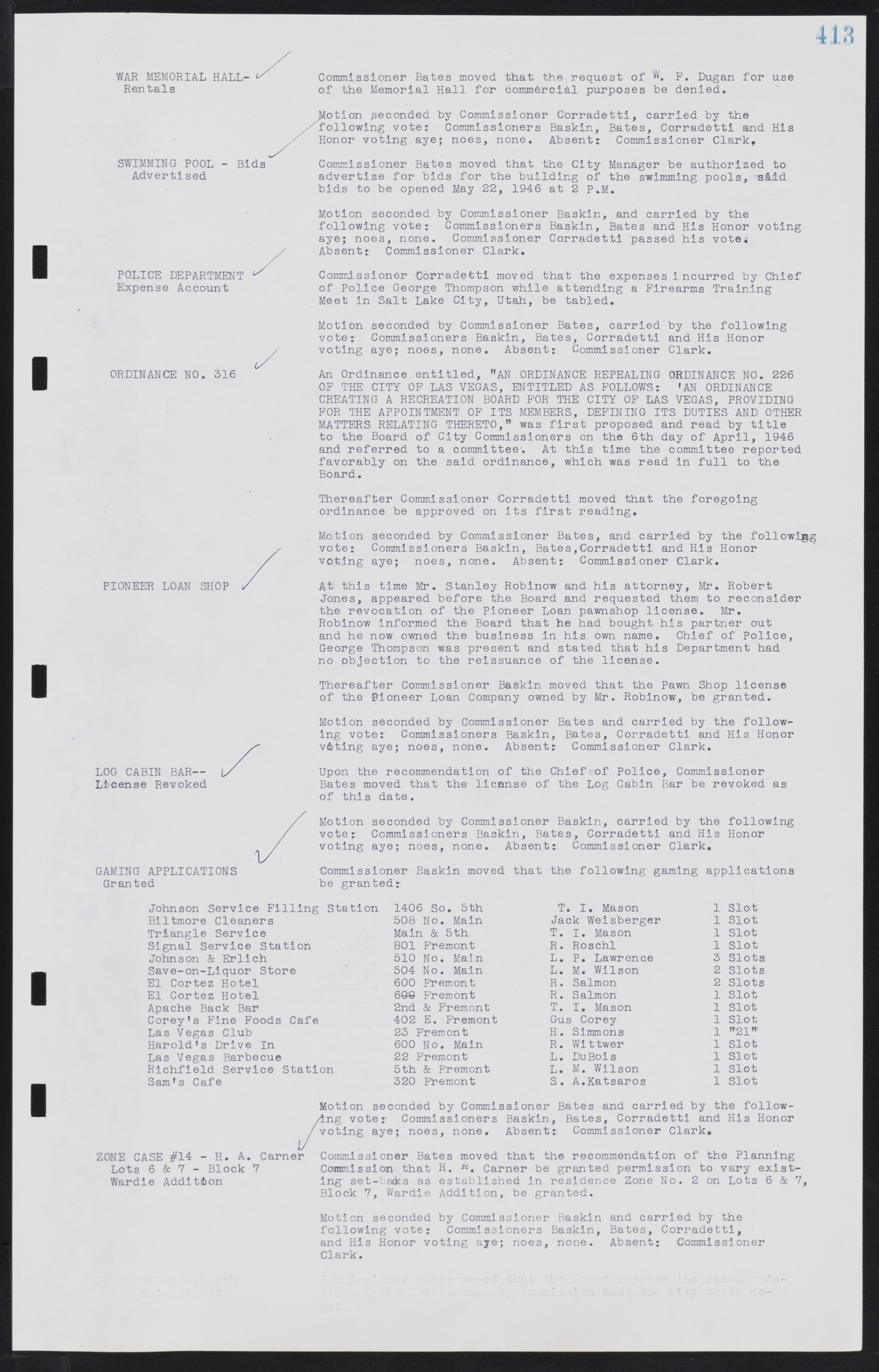 Las Vegas City Commission Minutes, August 11, 1942 to December 30, 1946, lvc000005-441