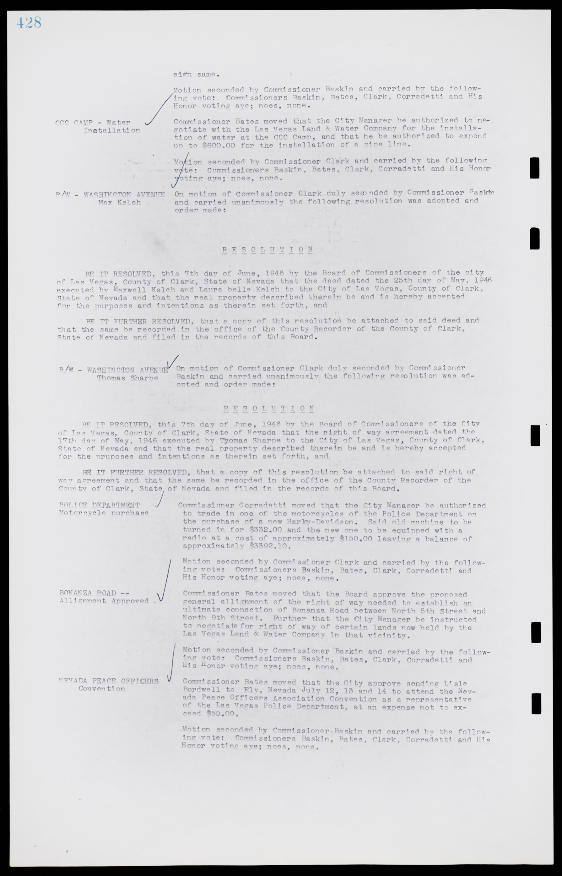 Las Vegas City Commission Minutes, August 11, 1942 to December 30, 1946, lvc000005-456