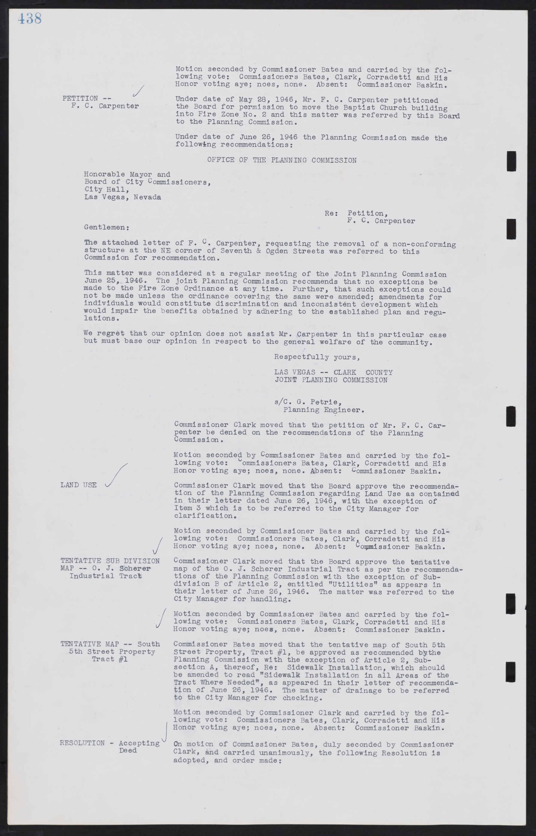 Las Vegas City Commission Minutes, August 11, 1942 to December 30, 1946, lvc000005-468
