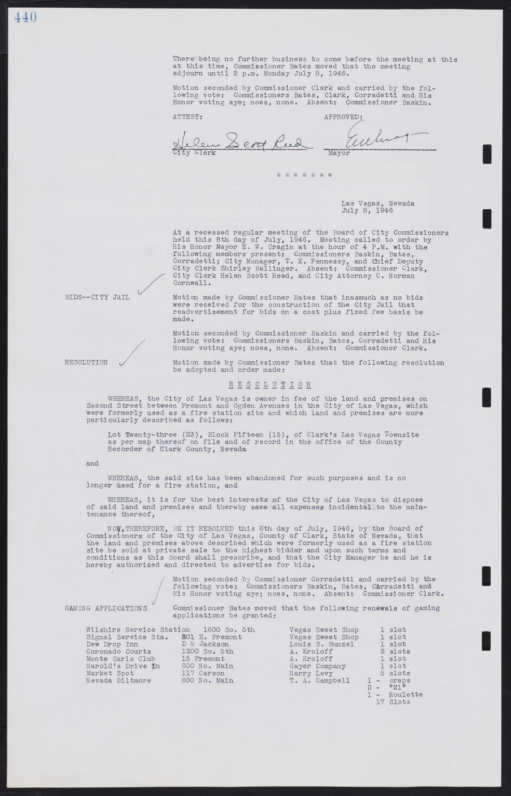 Las Vegas City Commission Minutes, August 11, 1942 to December 30, 1946, lvc000005-471