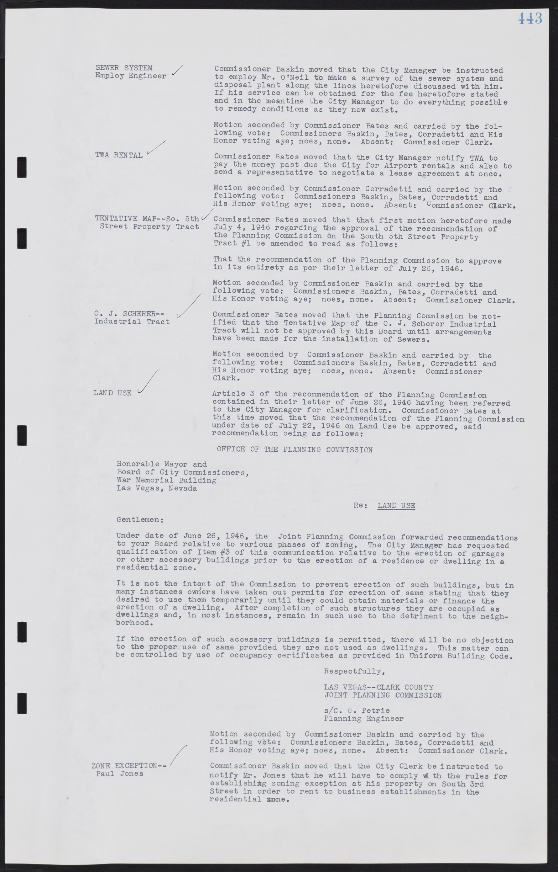 Las Vegas City Commission Minutes, August 11, 1942 to December 30, 1946, lvc000005-474