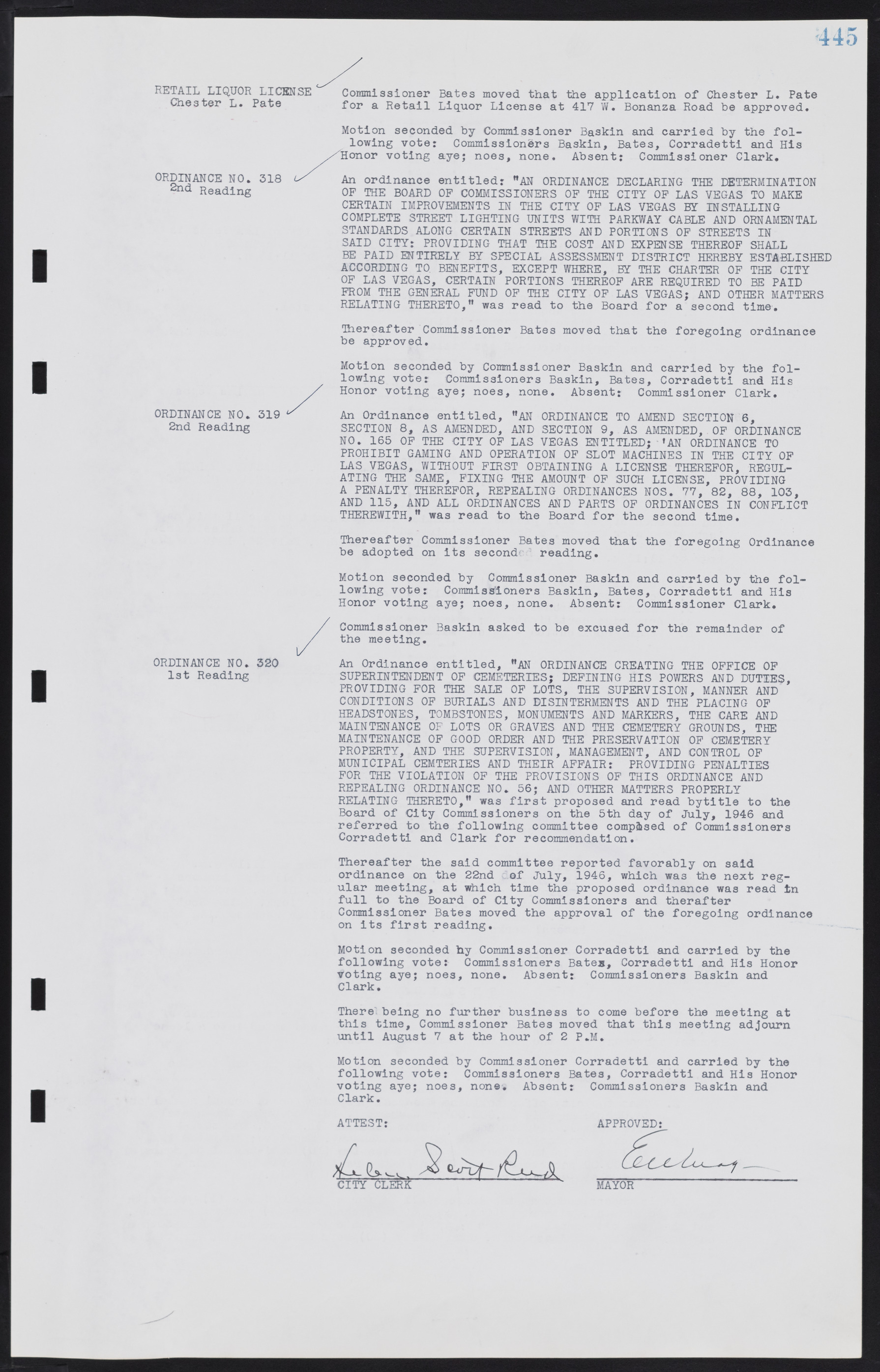 Las Vegas City Commission Minutes, August 11, 1942 to December 30, 1946, lvc000005-476