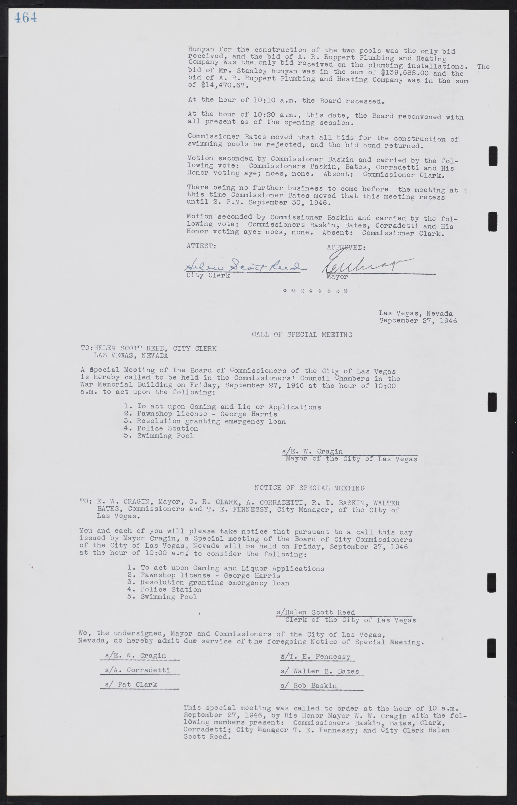 Las Vegas City Commission Minutes, August 11, 1942 to December 30, 1946, lvc000005-495