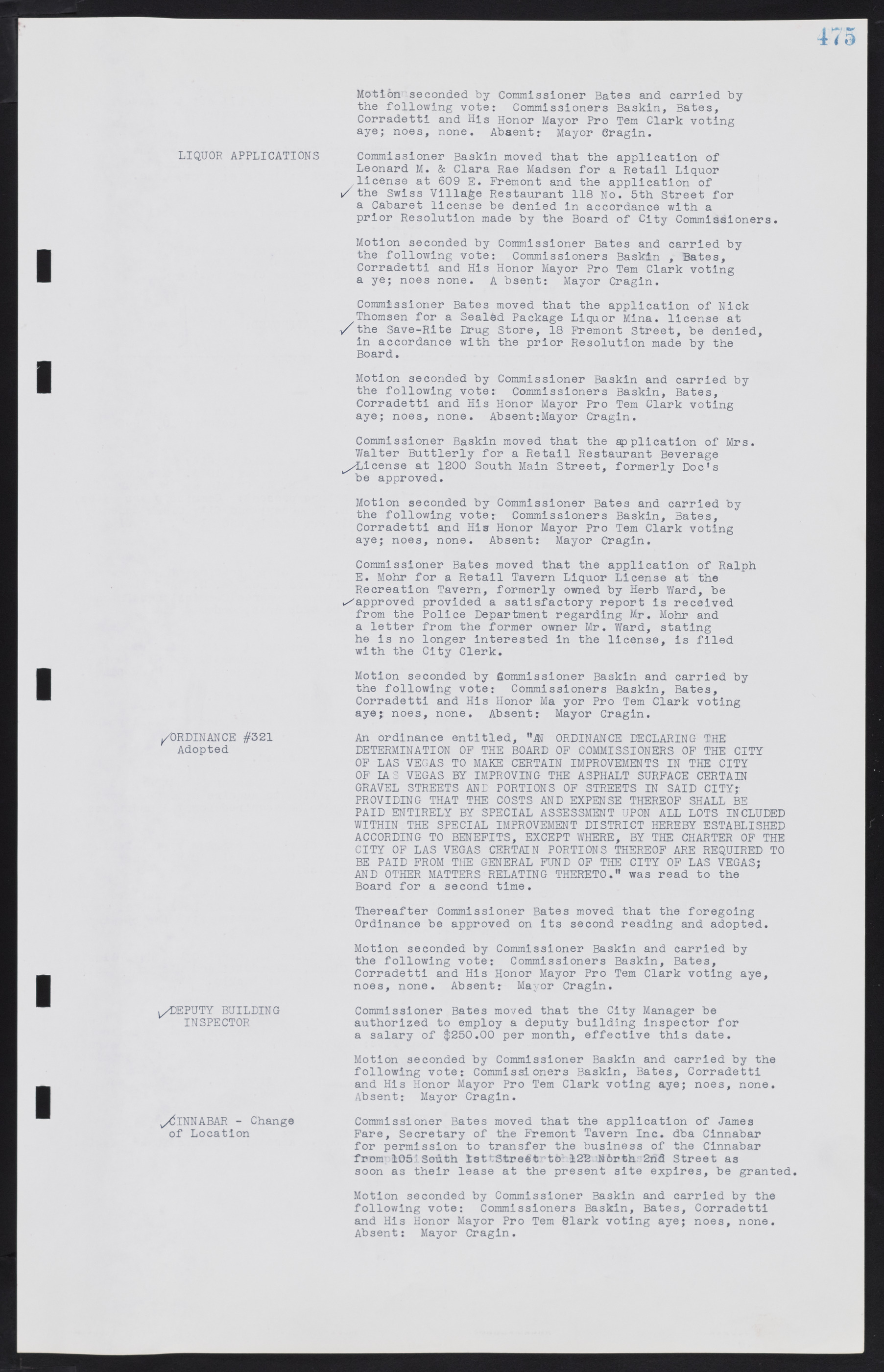 Las Vegas City Commission Minutes, August 11, 1942 to December 30, 1946, lvc000005-506