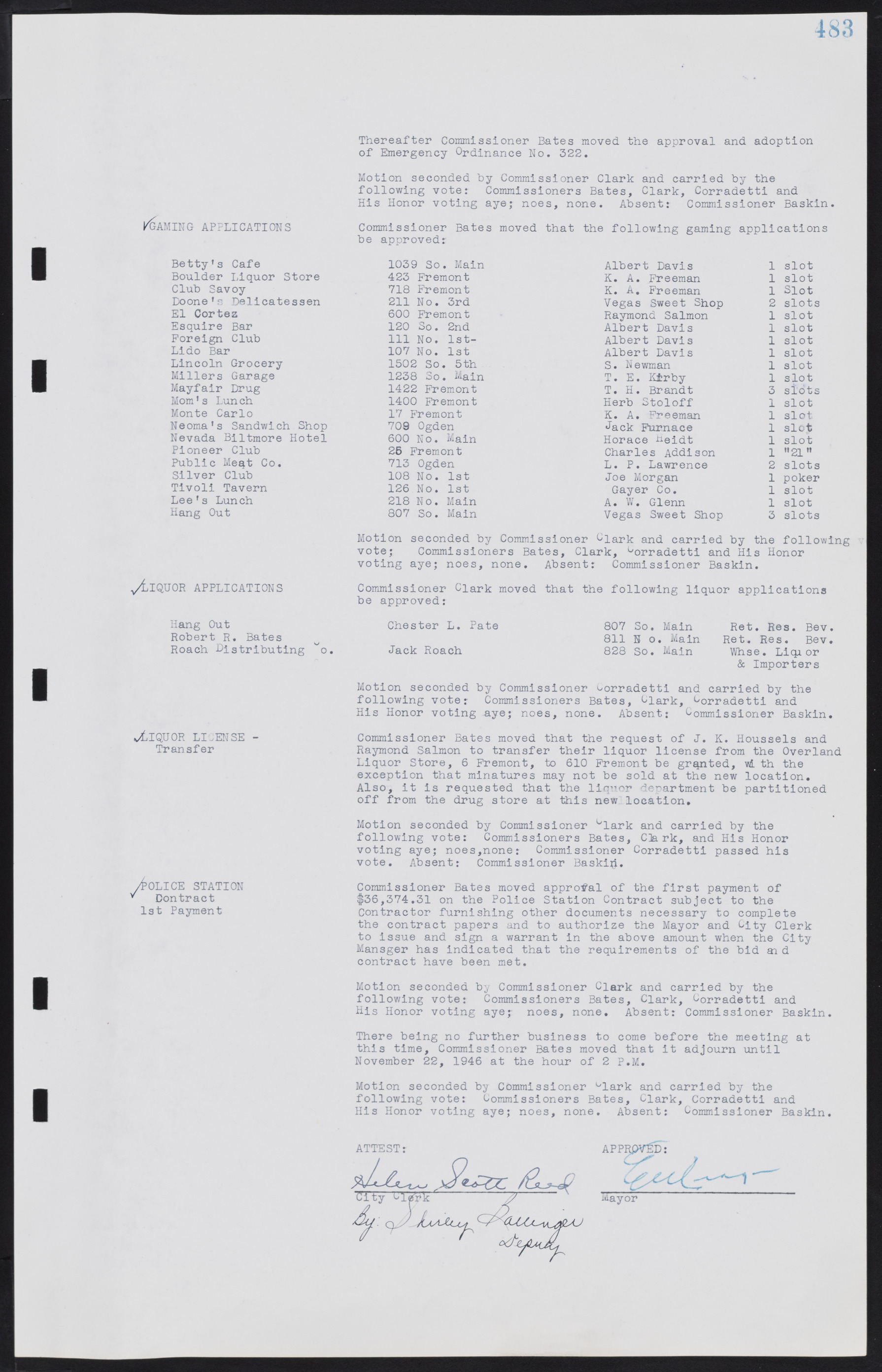 Las Vegas City Commission Minutes, August 11, 1942 to December 30, 1946, lvc000005-514