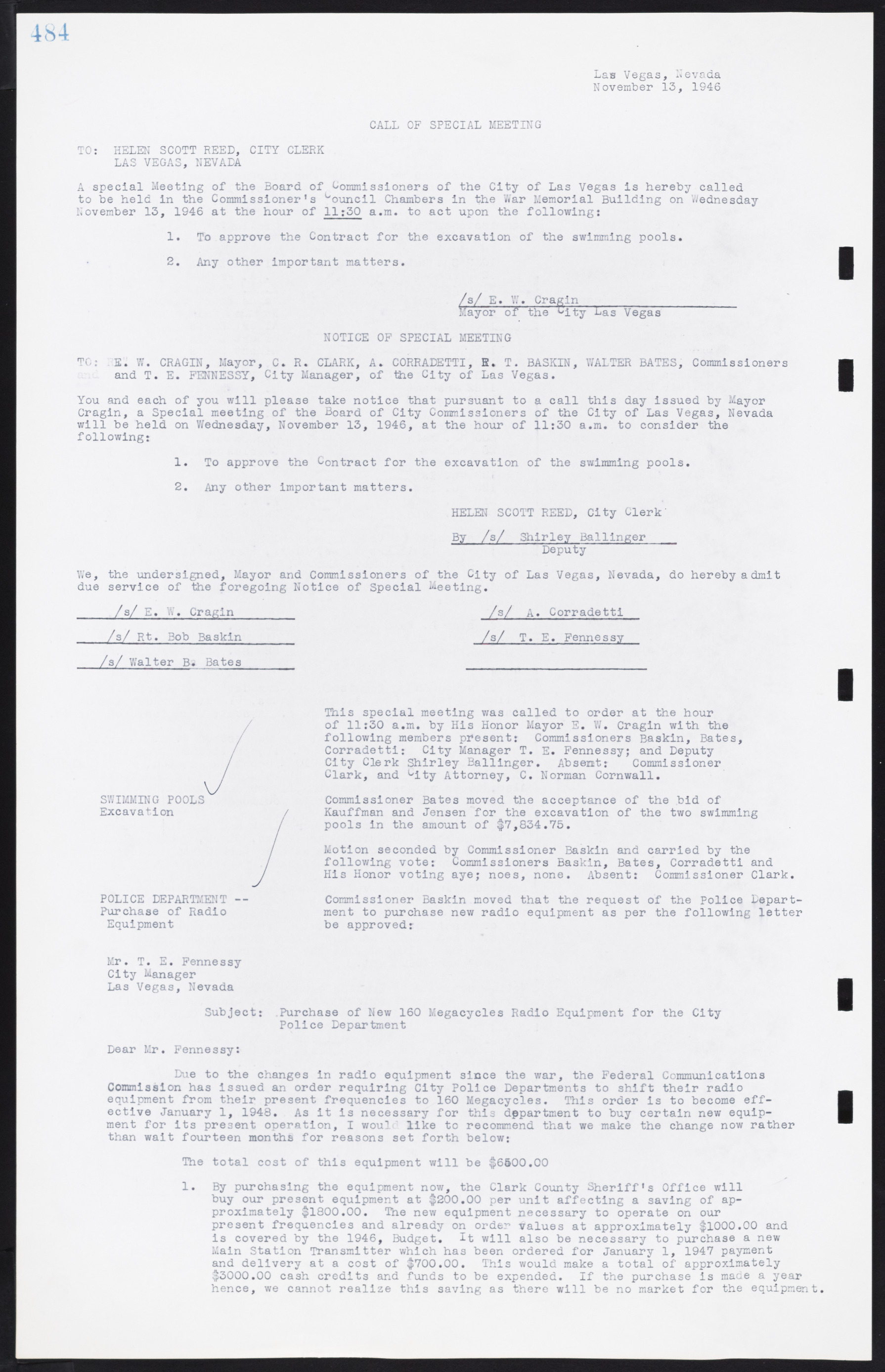 Las Vegas City Commission Minutes, August 11, 1942 to December 30, 1946, lvc000005-515