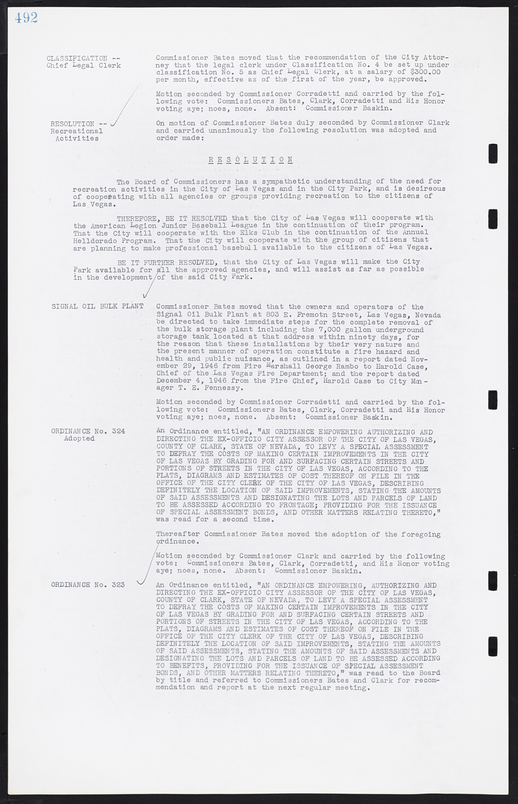 Las Vegas City Commission Minutes, August 11, 1942 to December 30, 1946, lvc000005-523